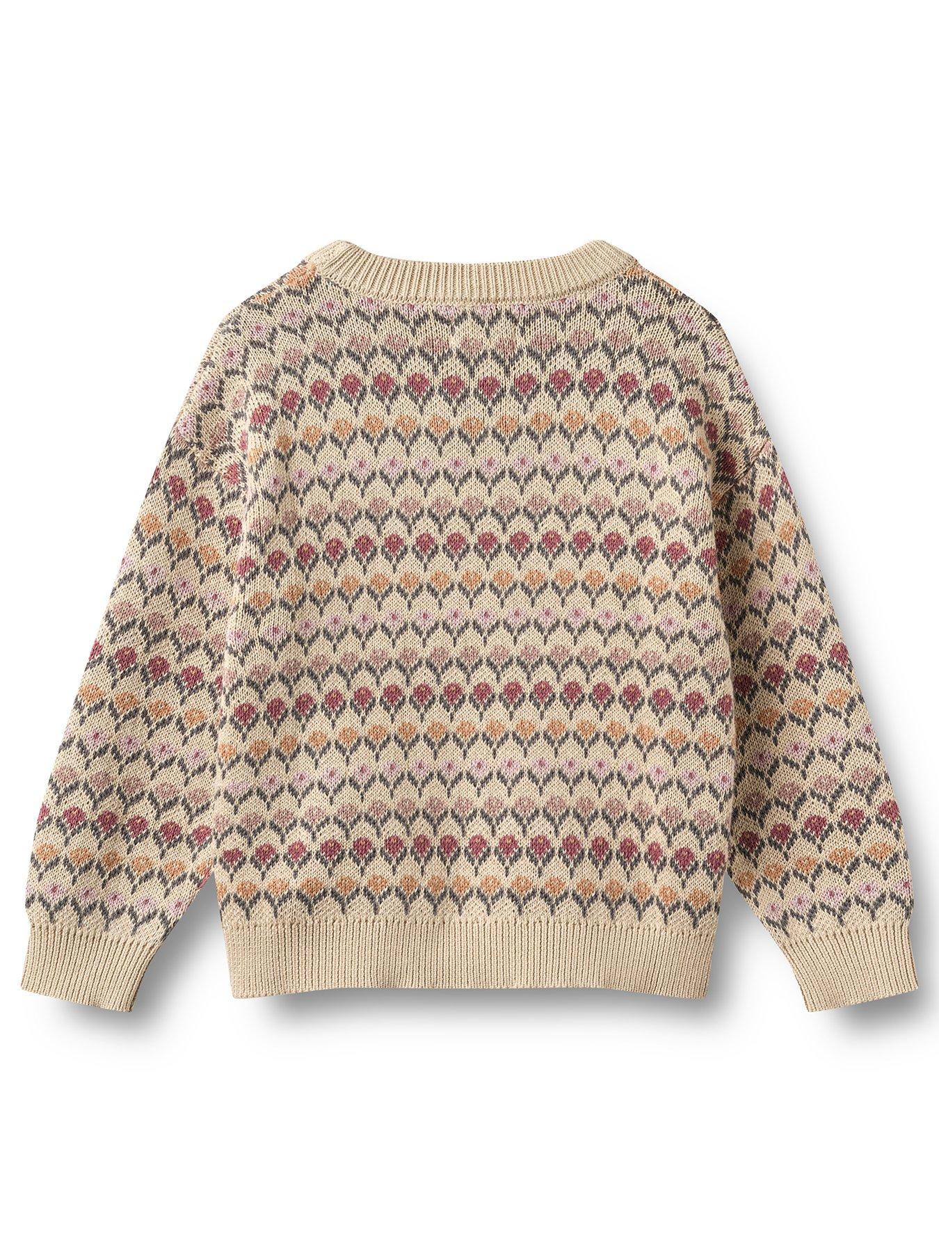 Image 2 of 4 of Wheat Girls Harlow Knitted Jumper - Cream