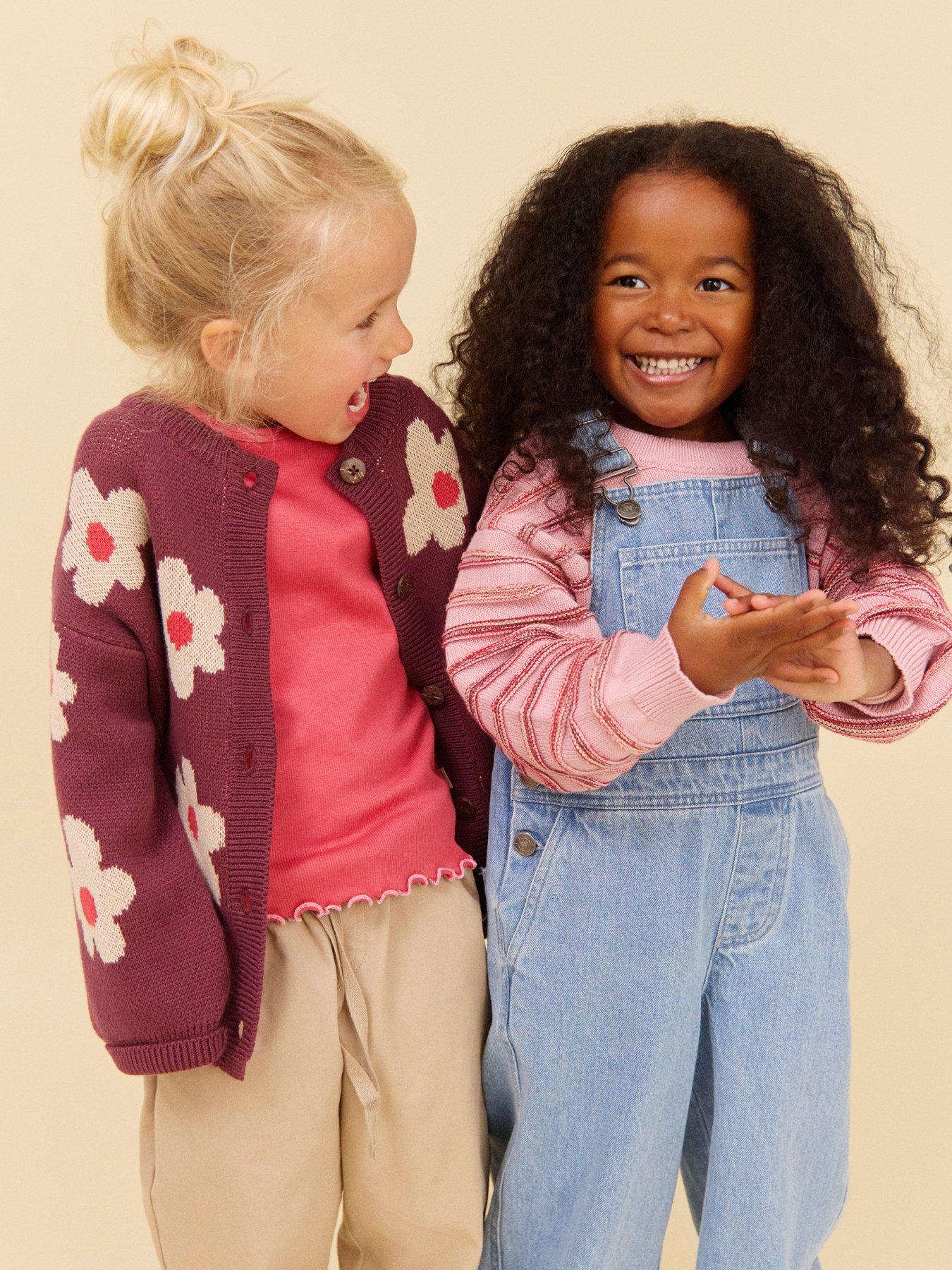 Image 5 of 6 of Wheat Girls Alvilda Floral Jacquard Cardigan - Dark Purple