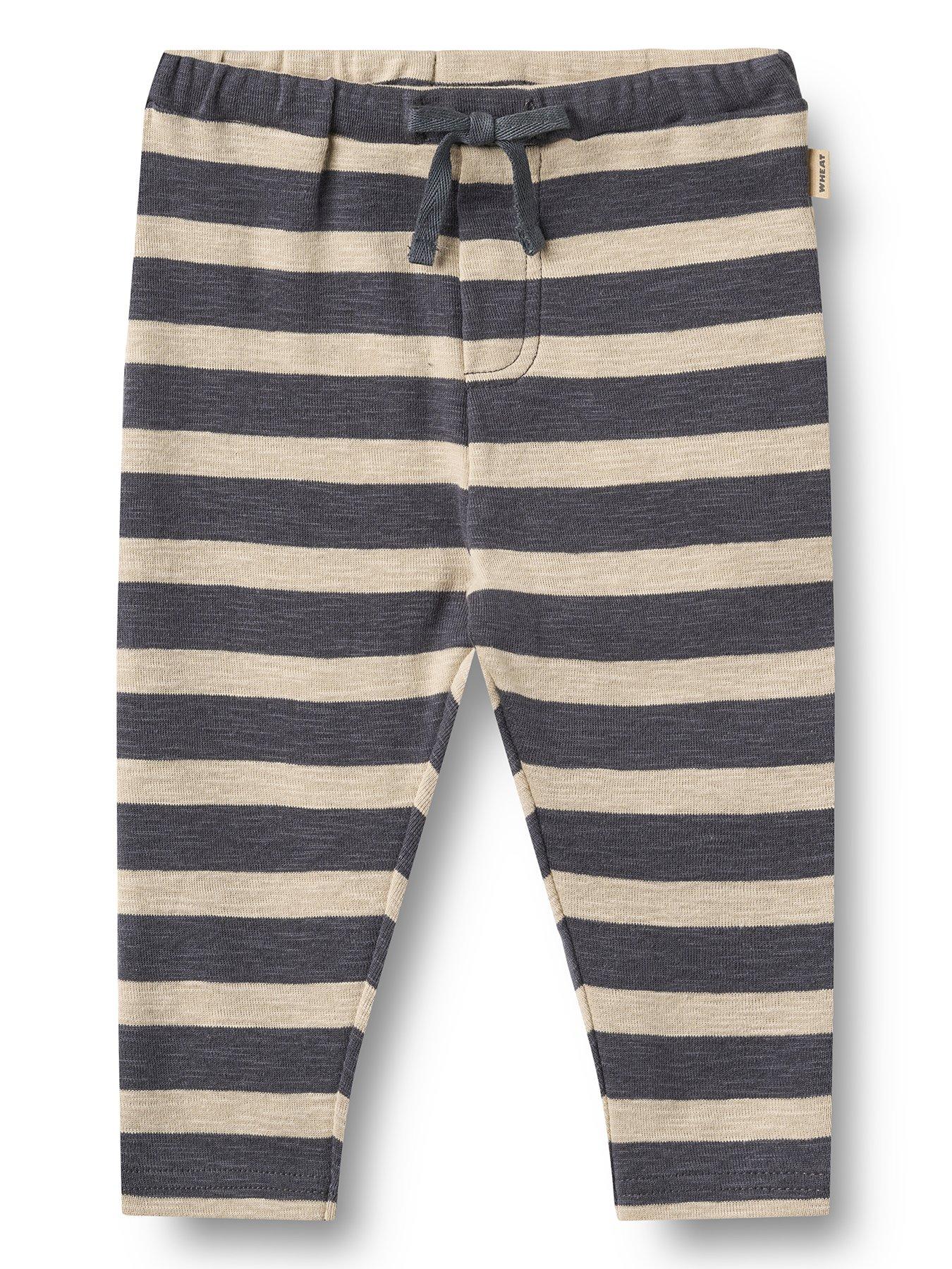 Wheat Baby Boys Manfred Stripe Jersey Trousers - Navy