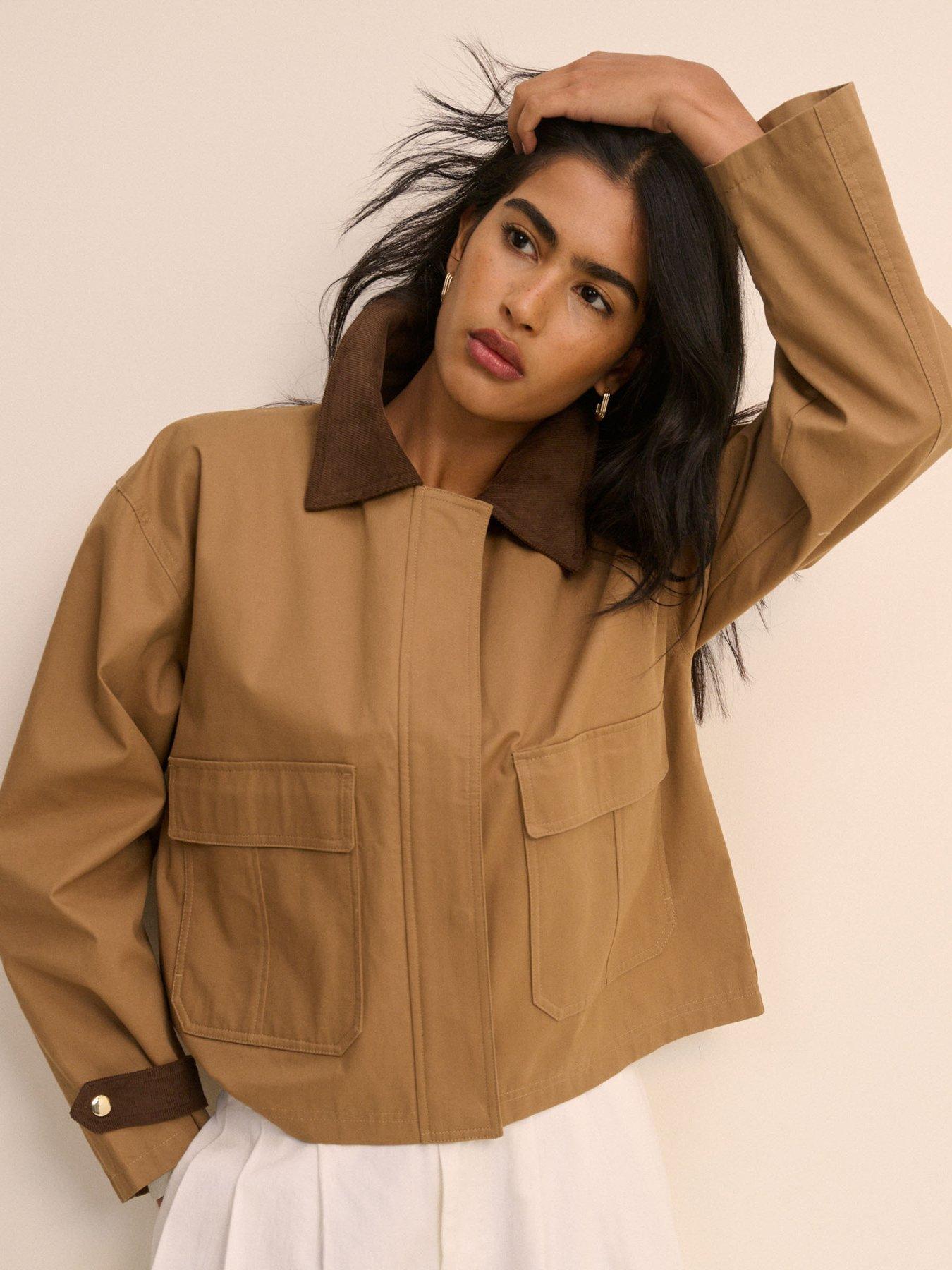 Nobodys Child Cropped Freddie Barn Coat - Beige
