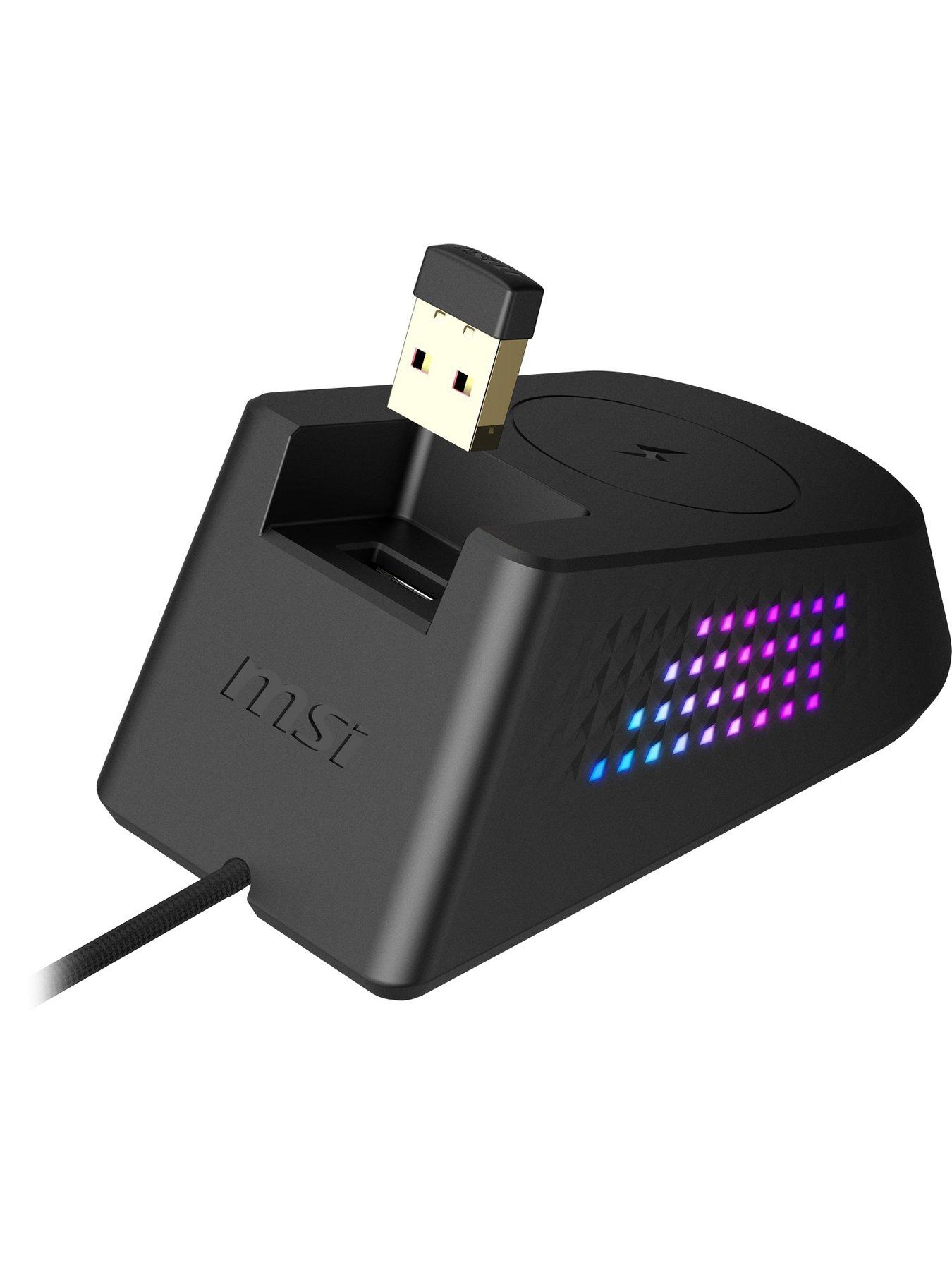 Image 3 of 7 of MSI Versa Pro + Dock 26000 DPI Wireless RGB Optical Gaming Mouse - Black