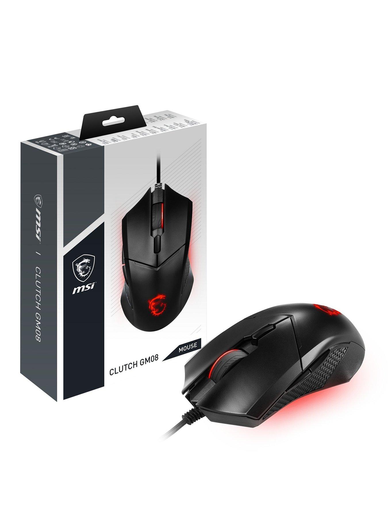 Image 1 of 7 of MSI CLUTCH GM08 Optical Gaming Mouse - Black