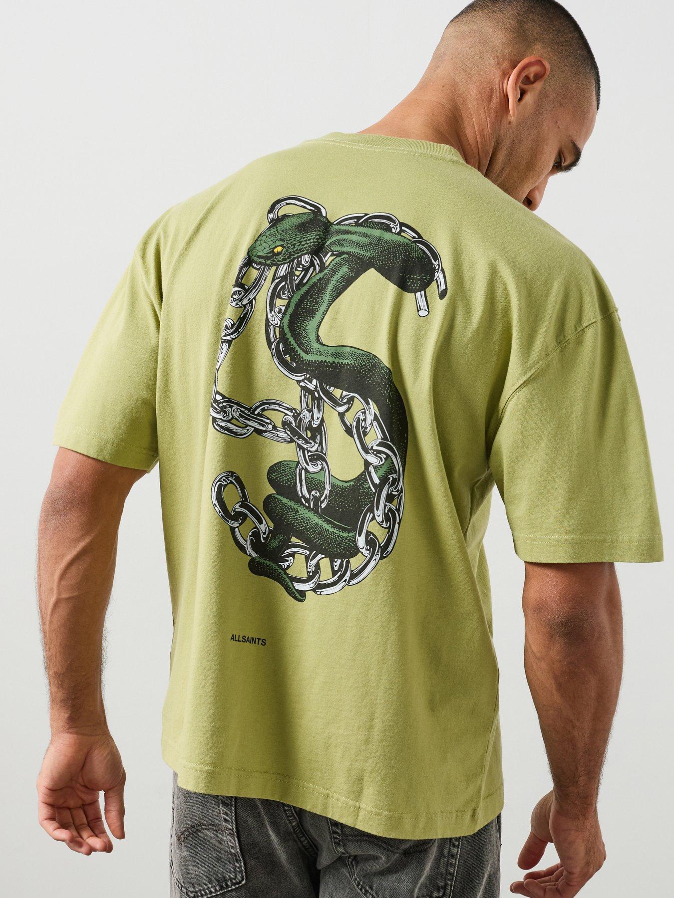 AllSaints Linx Graphic T-Shirt - Green