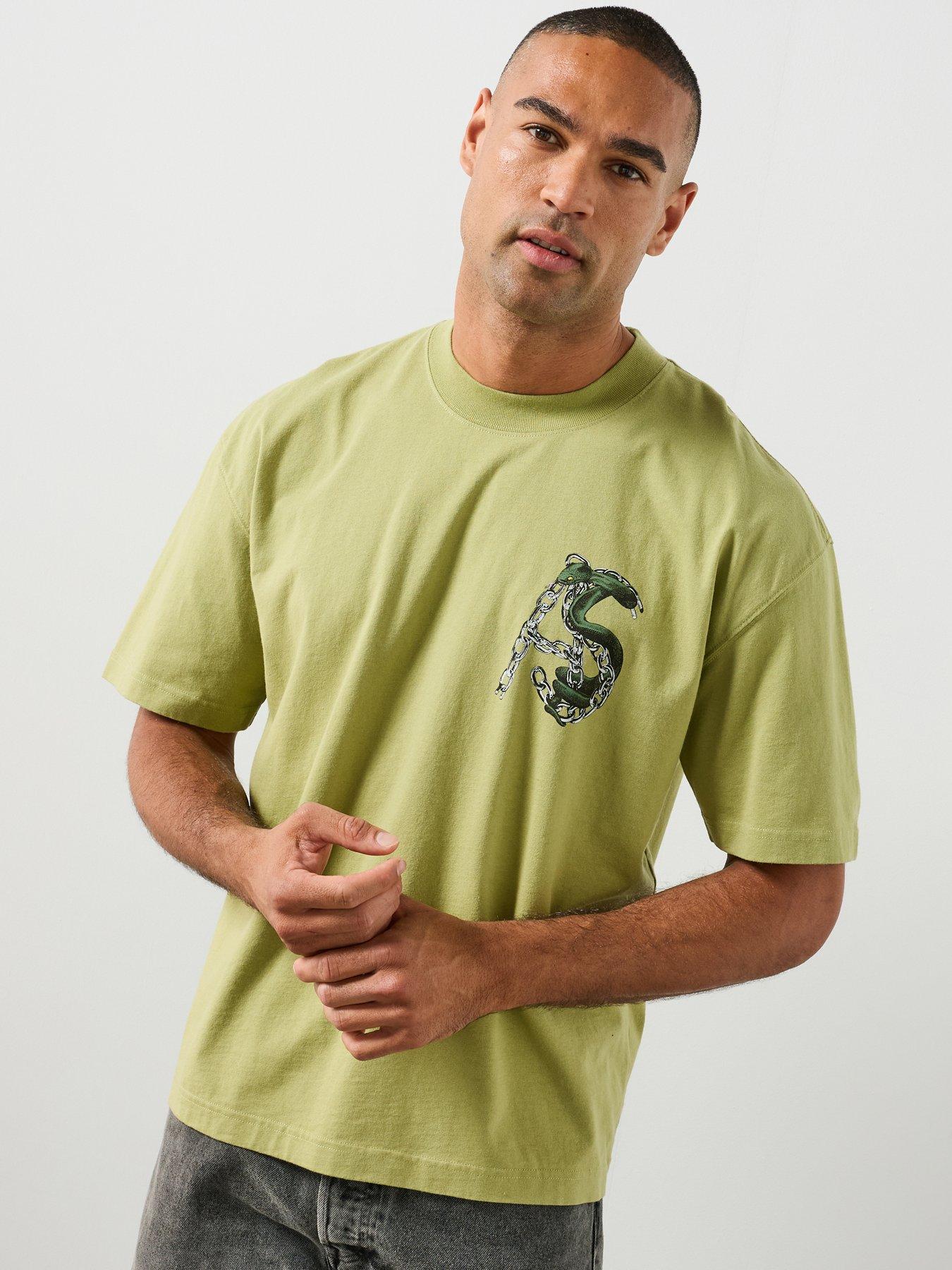 Image 2 of 6 of AllSaints Linx Graphic T-Shirt - Green
