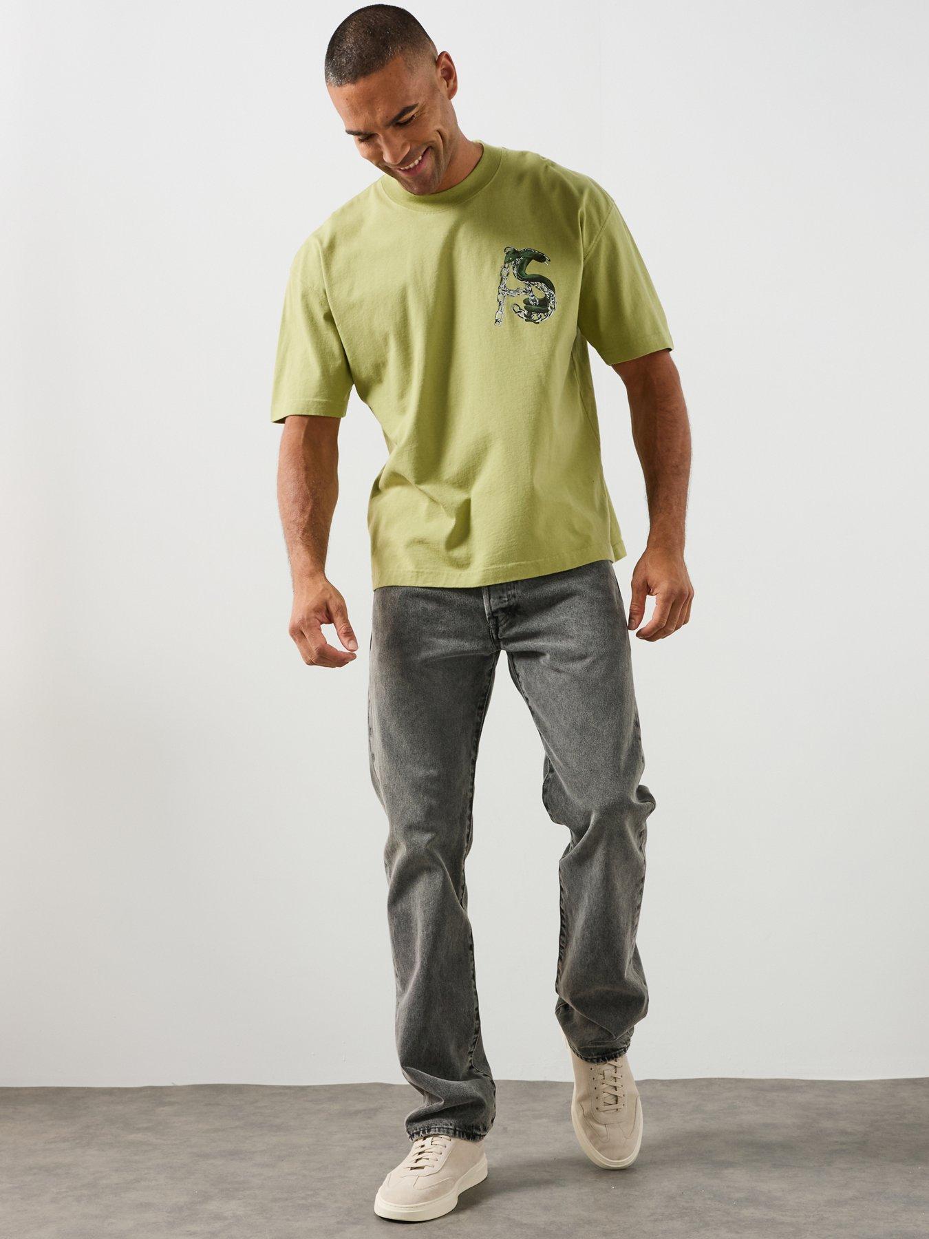 Image 3 of 6 of AllSaints Linx Graphic T-Shirt - Green