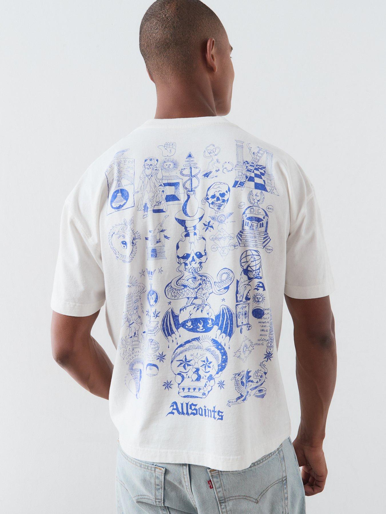 AllSaints Ignis Graphic T-Shirt - White