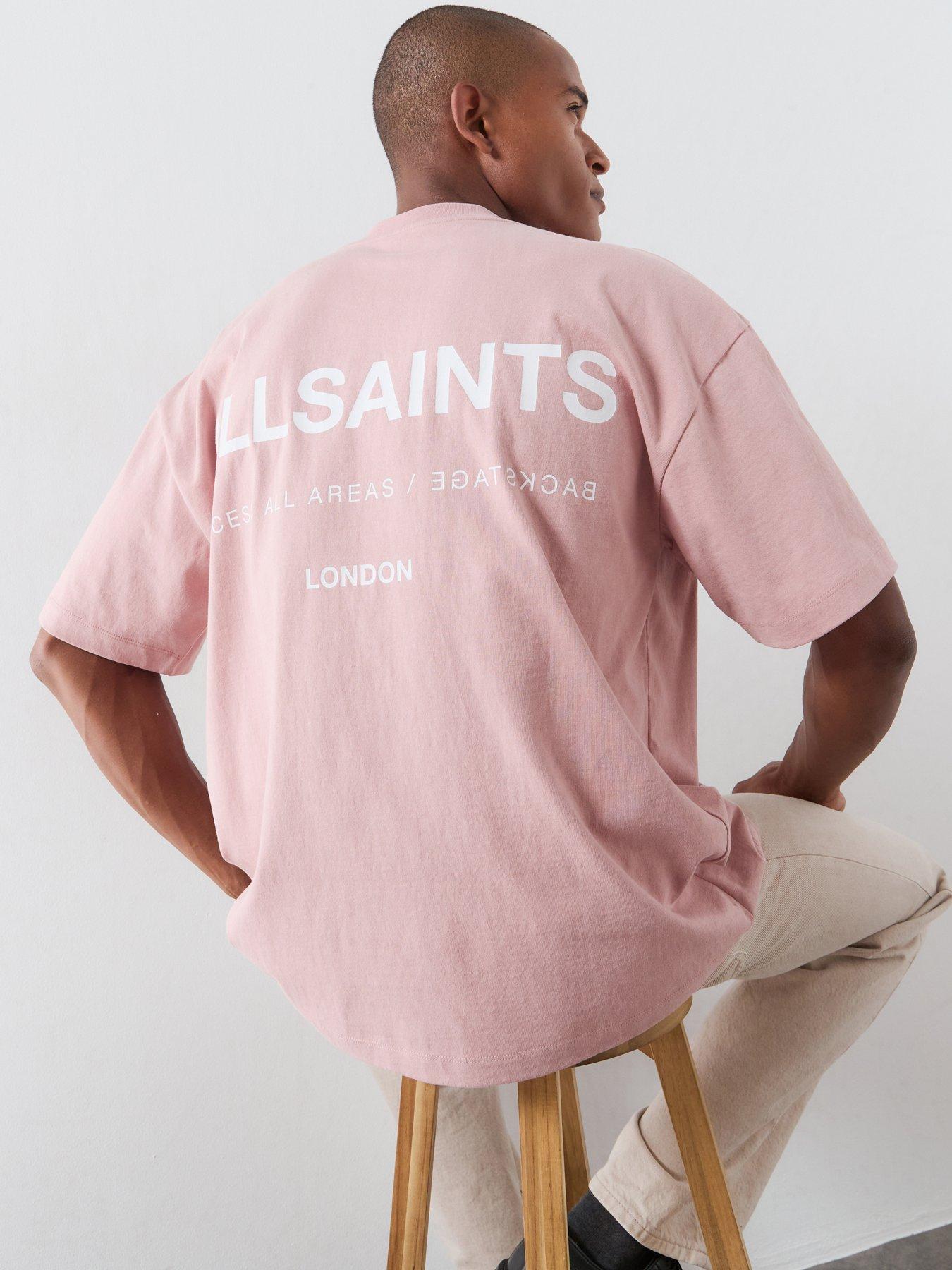 AllSaints Backstage Graphic T-Shirt - Pink