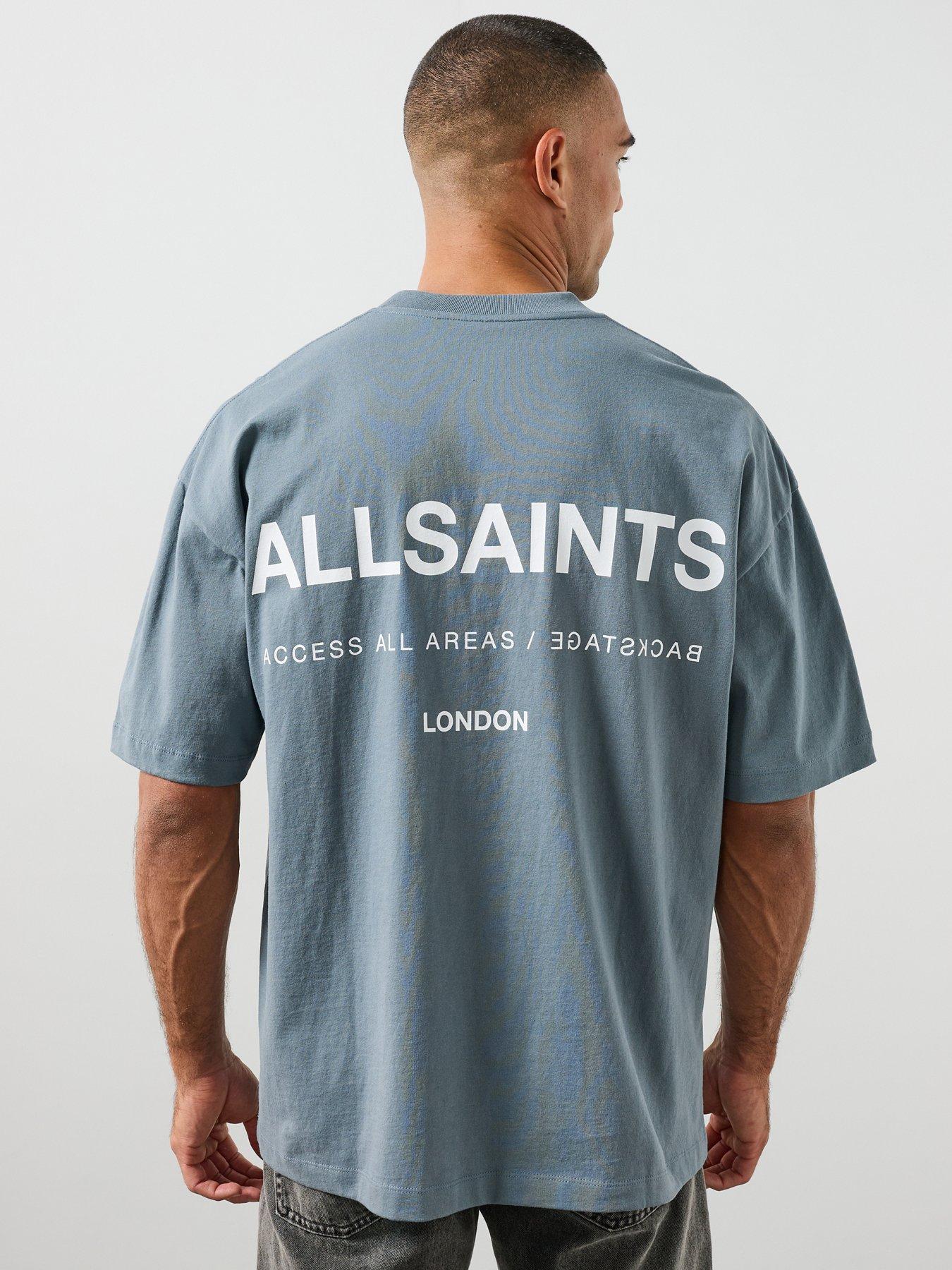 Image 2 of 6 of AllSaints Backstage Graphic T-Shirt - Blue