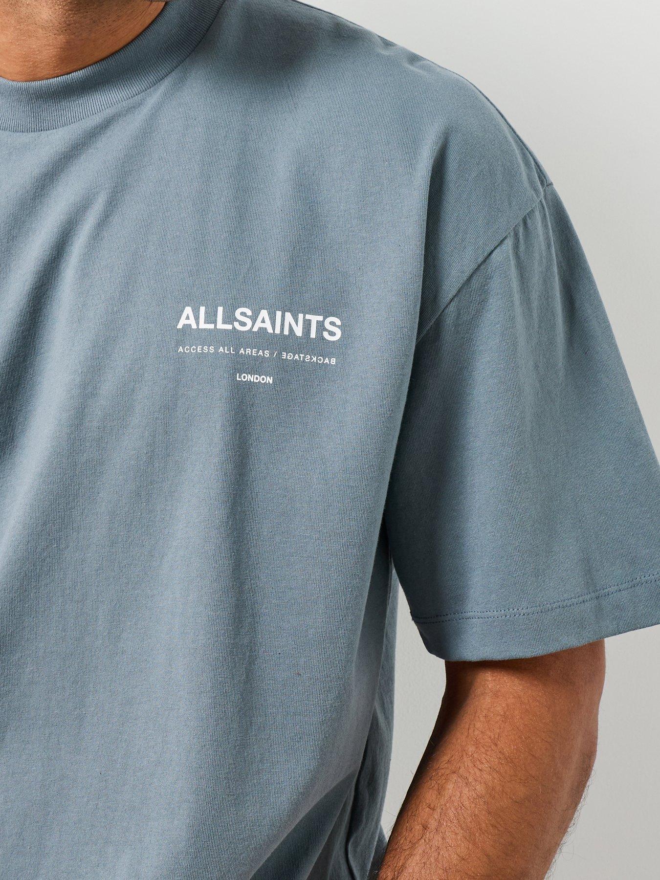 Image 4 of 6 of AllSaints Backstage Graphic T-Shirt - Blue