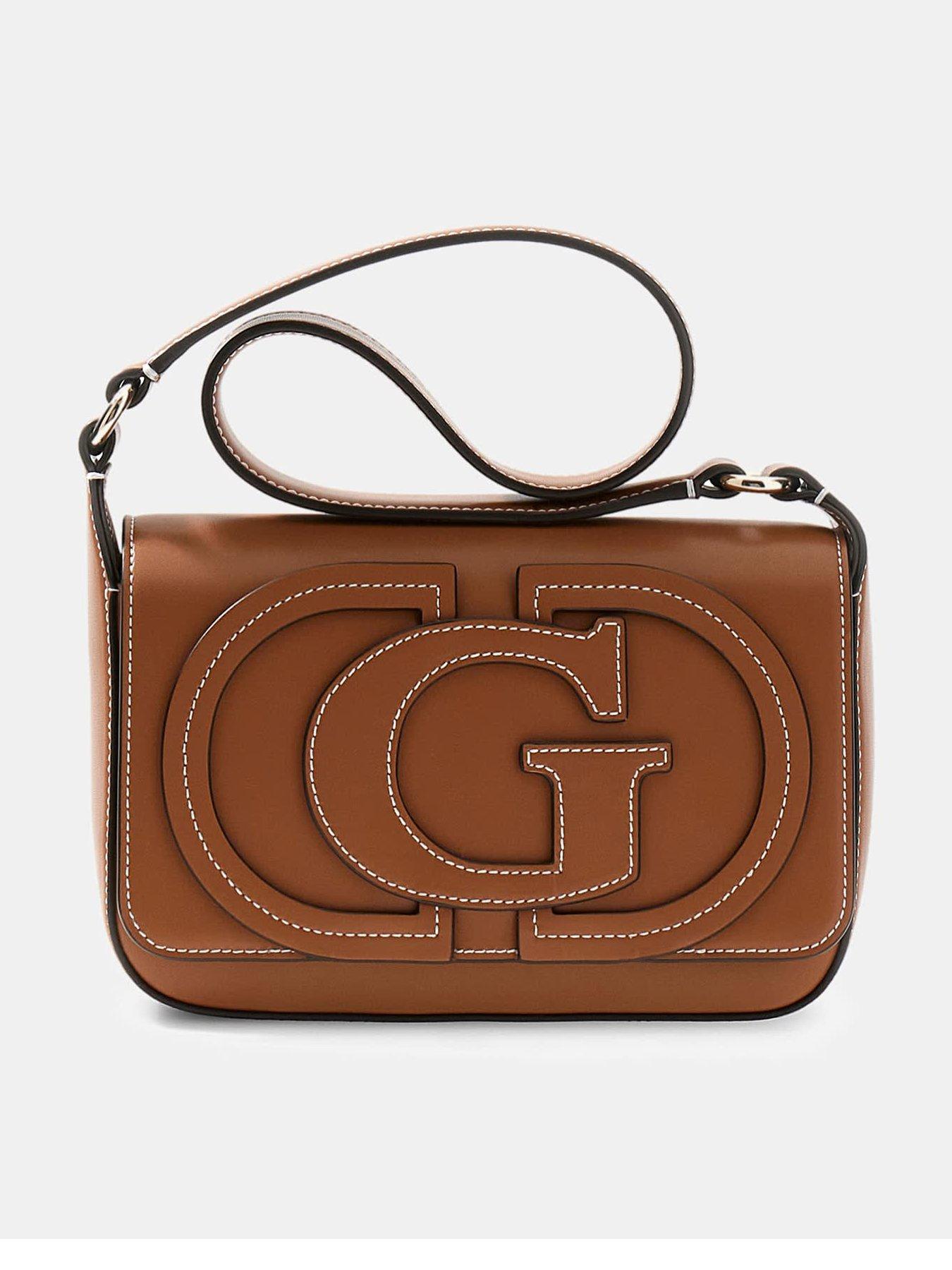 Image 1 of 4 of Guess Ruby Logo Bag - Brown