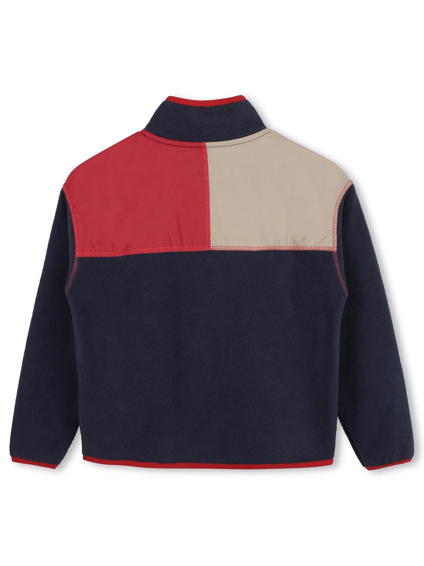 Image 2 of 3 of Timberland Boys Colour Block Fleece Jacket - Navy