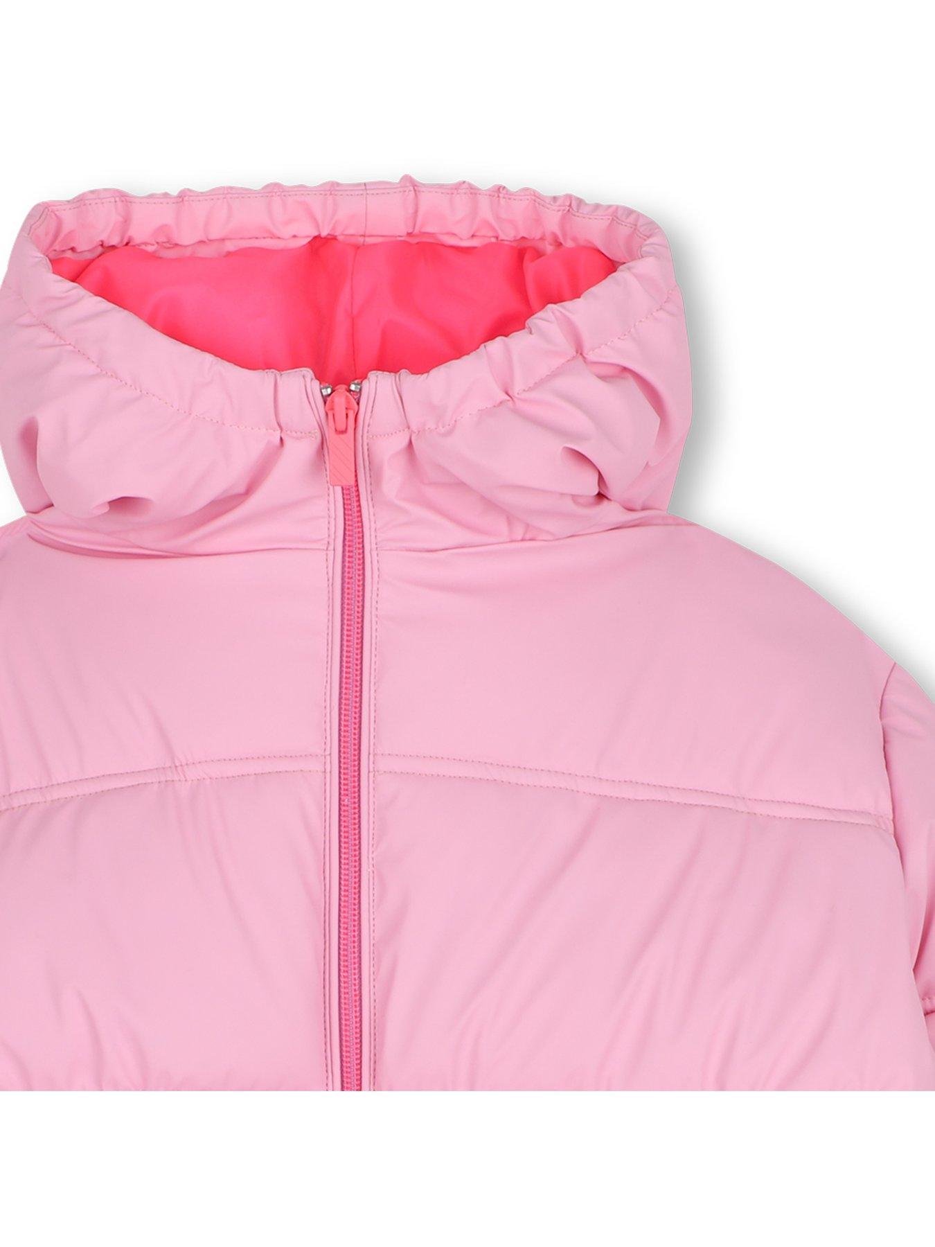 Image 4 of 4 of Billieblush Girls Back Logo Padded Jacket - Pink
