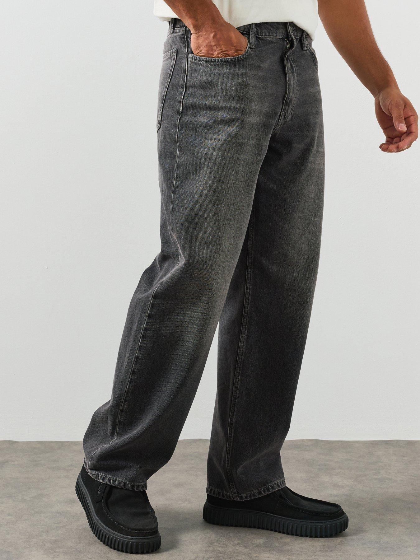AllSaints Mullen Loose Fit Jeans - Black