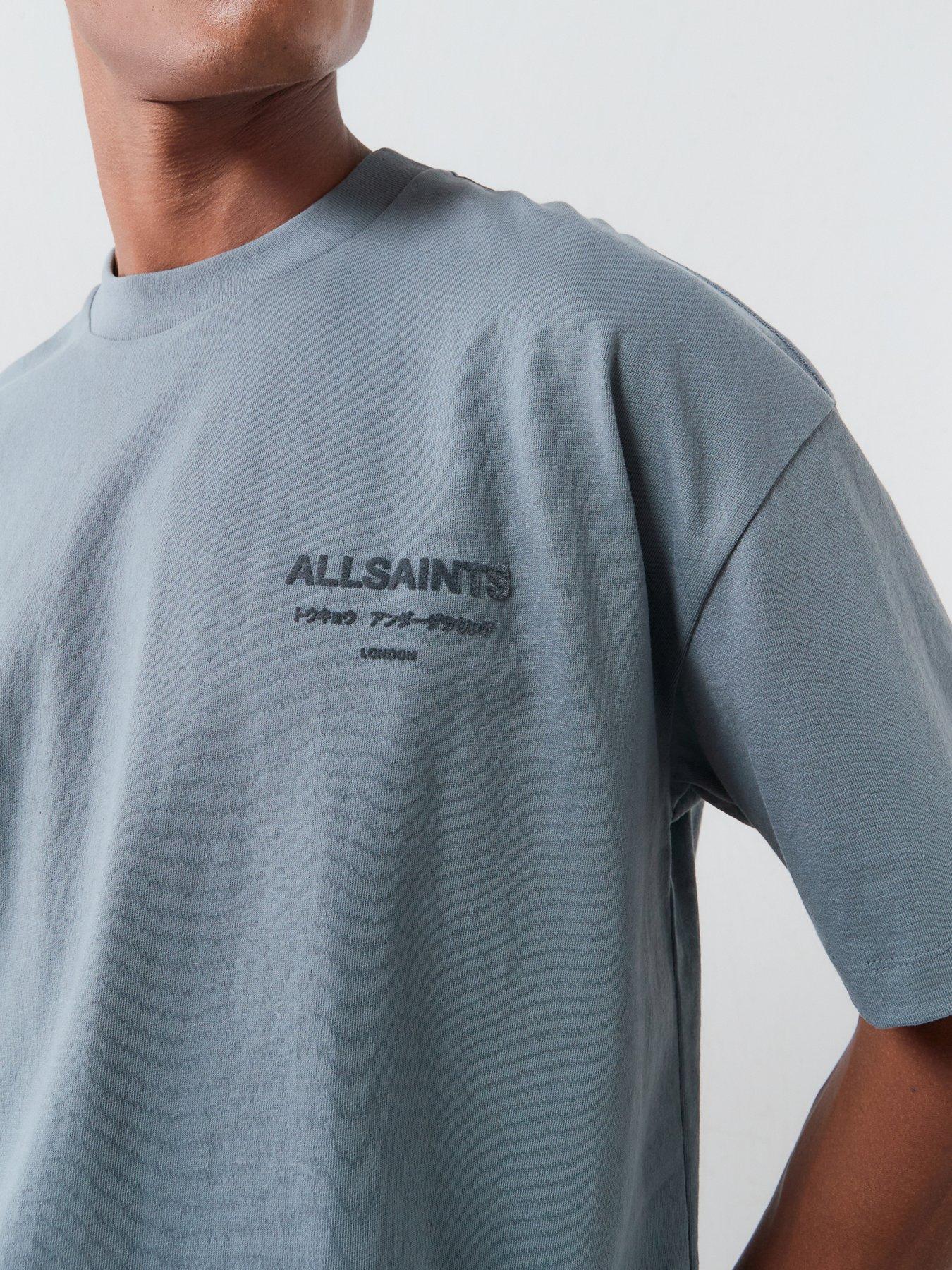 Image 1 of 5 of AllSaints Xander T-Shirt - Blue