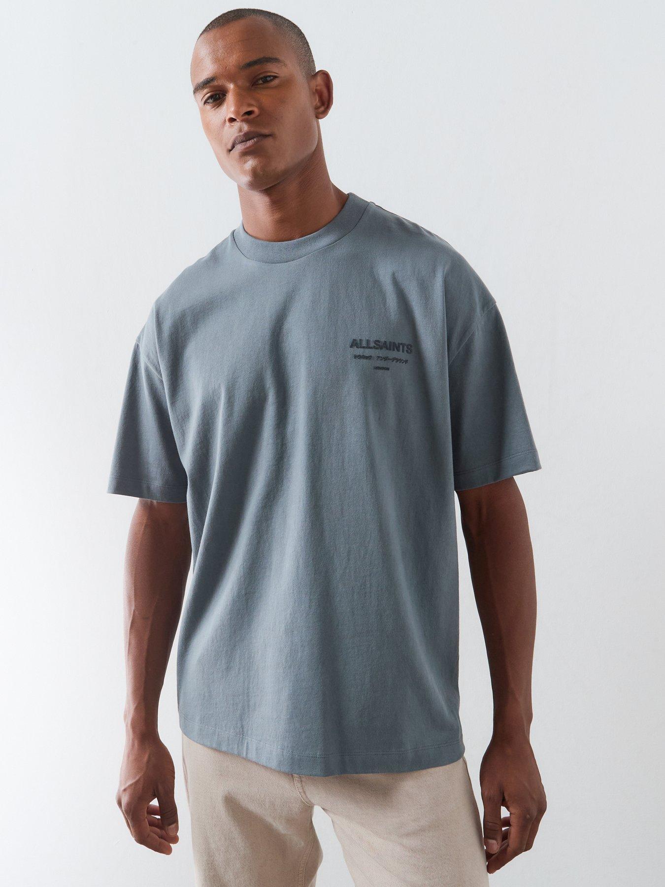 Image 4 of 5 of AllSaints Xander T-Shirt - Blue