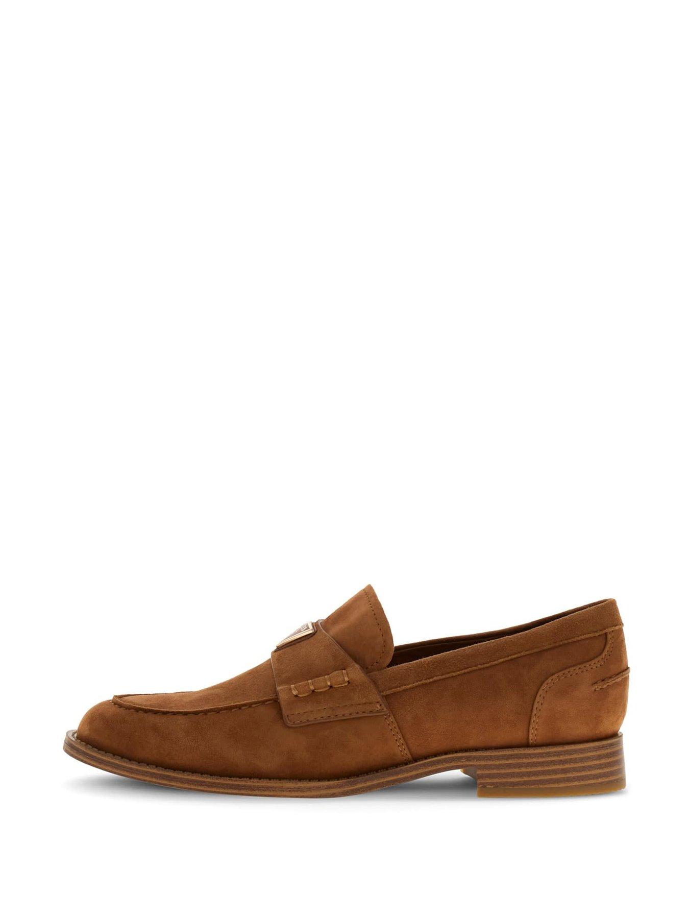 Image 6 of 6 of Guess Beliso Leather Loafer - Brown