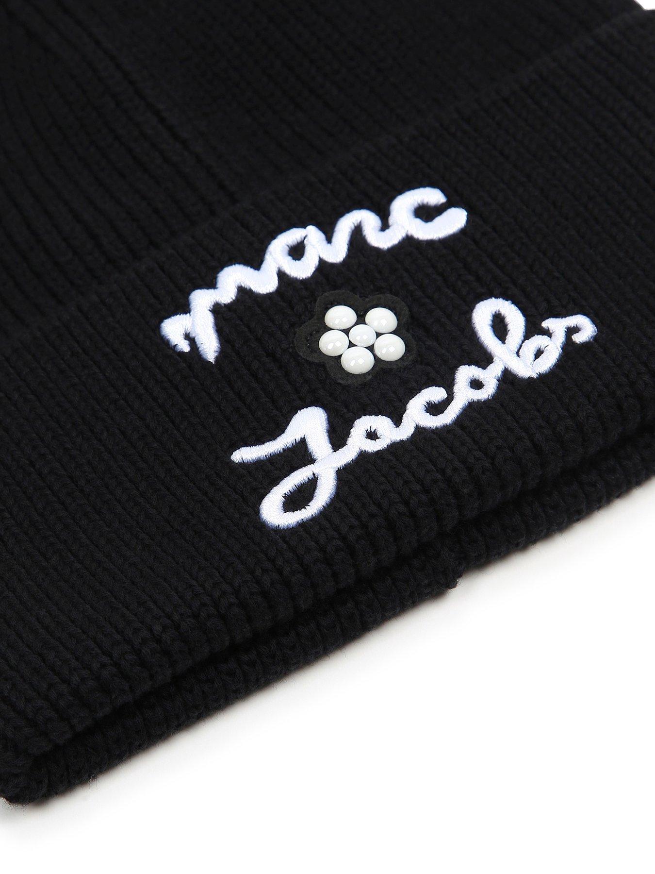 Image 4 of 4 of MARC JACOBS Girls Beanie Hat - Black