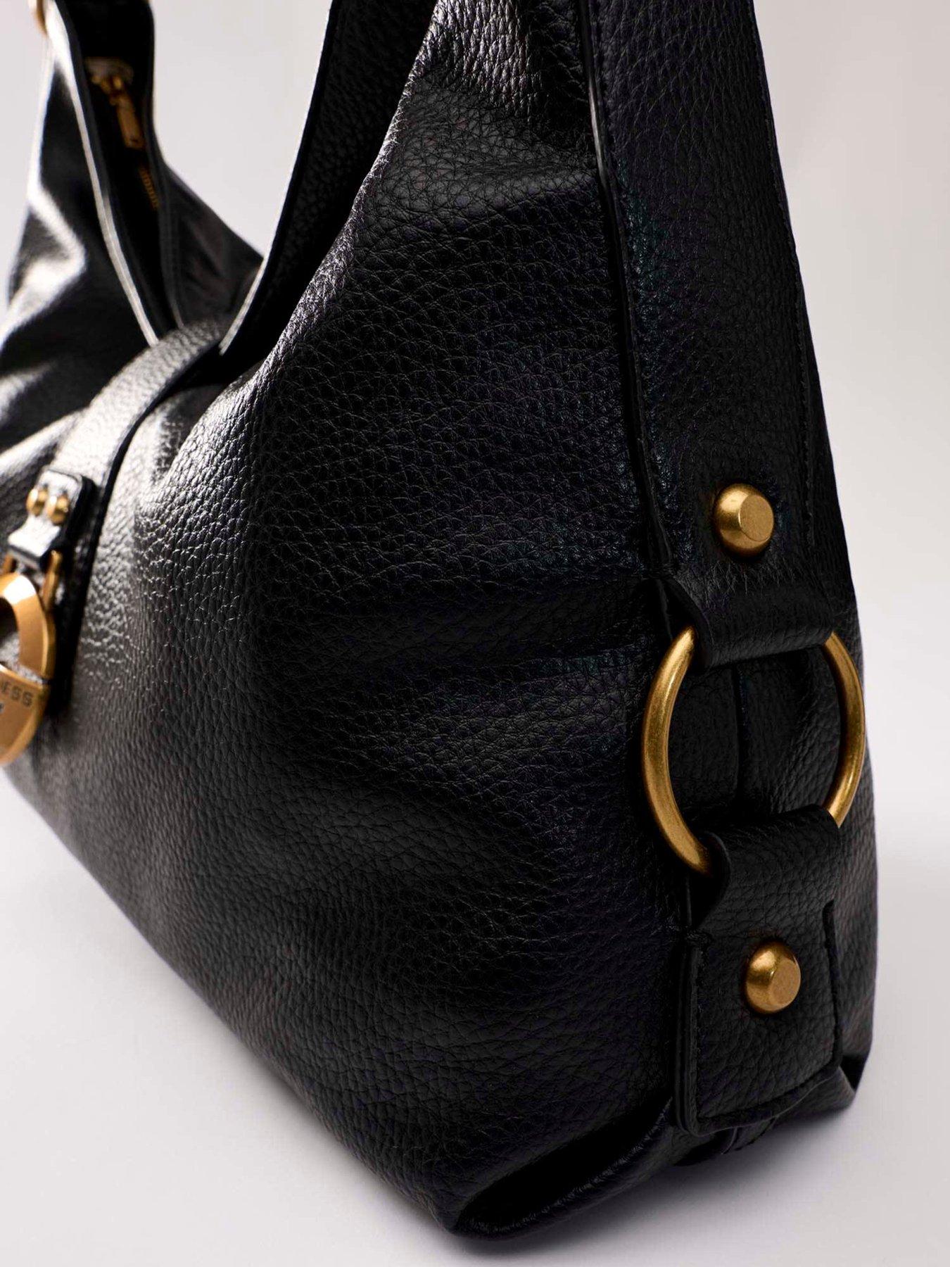Image 6 of 7 of Guess Camden Large Shoulder Bag - Black