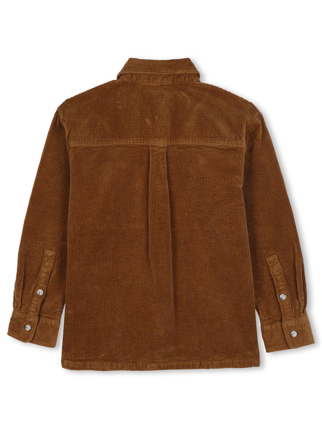 Image 2 of 3 of Timberland Boys Corduroy Overshirt - Brown