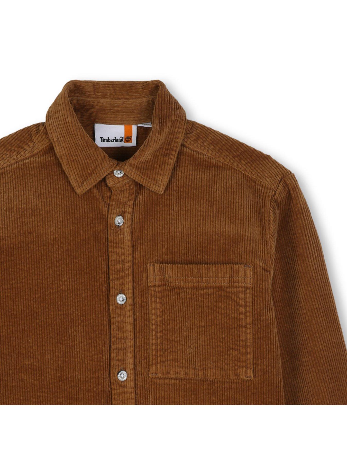 Image 3 of 3 of Timberland Boys Corduroy Overshirt - Brown