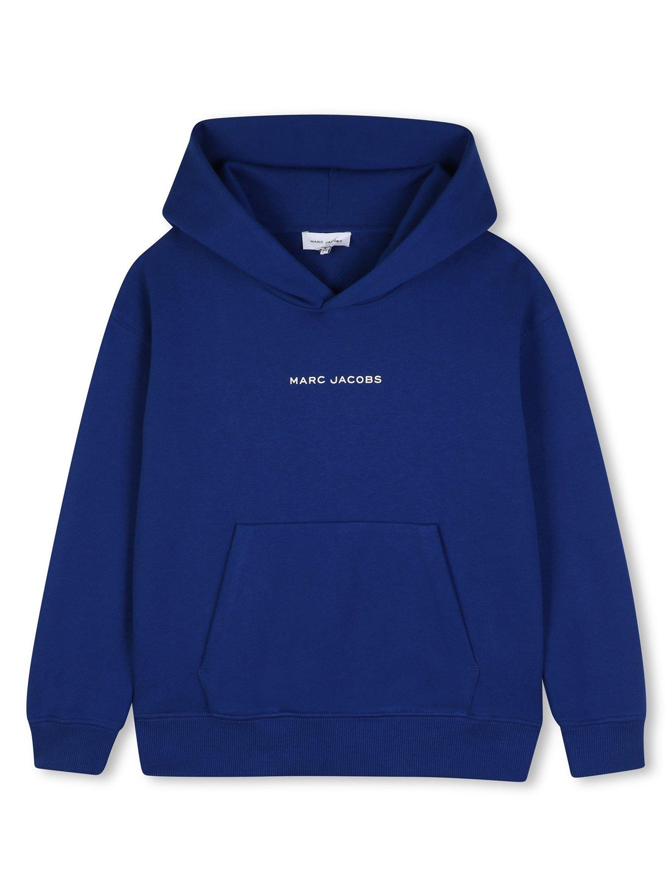 Image 1 of 3 of MARC JACOBS Boys Popcorn Back Print Logo Hoodie - Blue