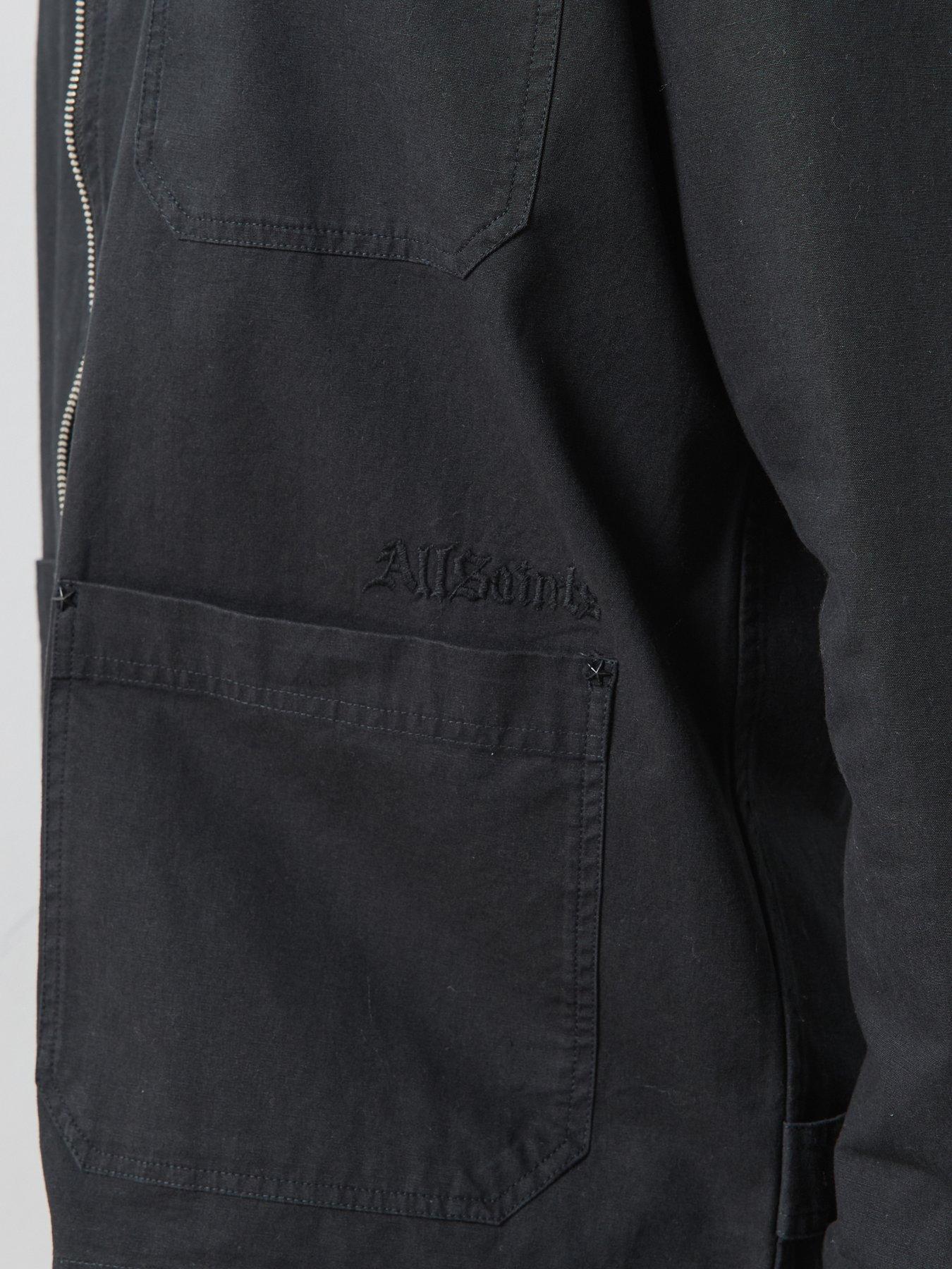Image 6 of 6 of AllSaints Dolwen Long Sleeve Shirt - Black