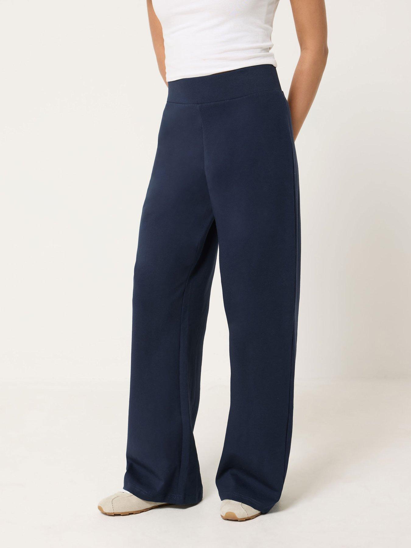 PixieGirl Petite Wide Leg Yoga Pants - Blue