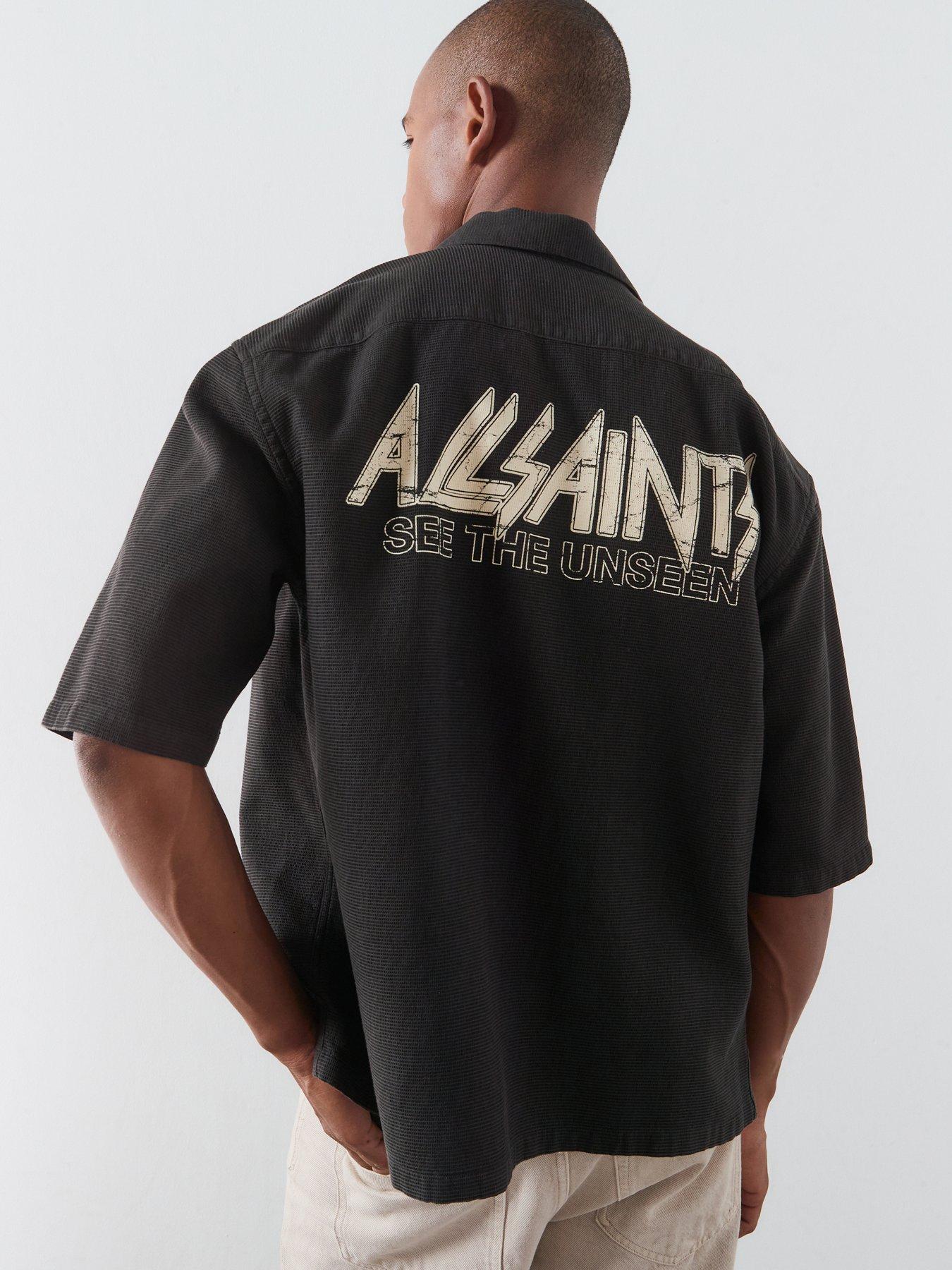 AllSaints Allsaints Synth Short Sleeve Shirt - Black