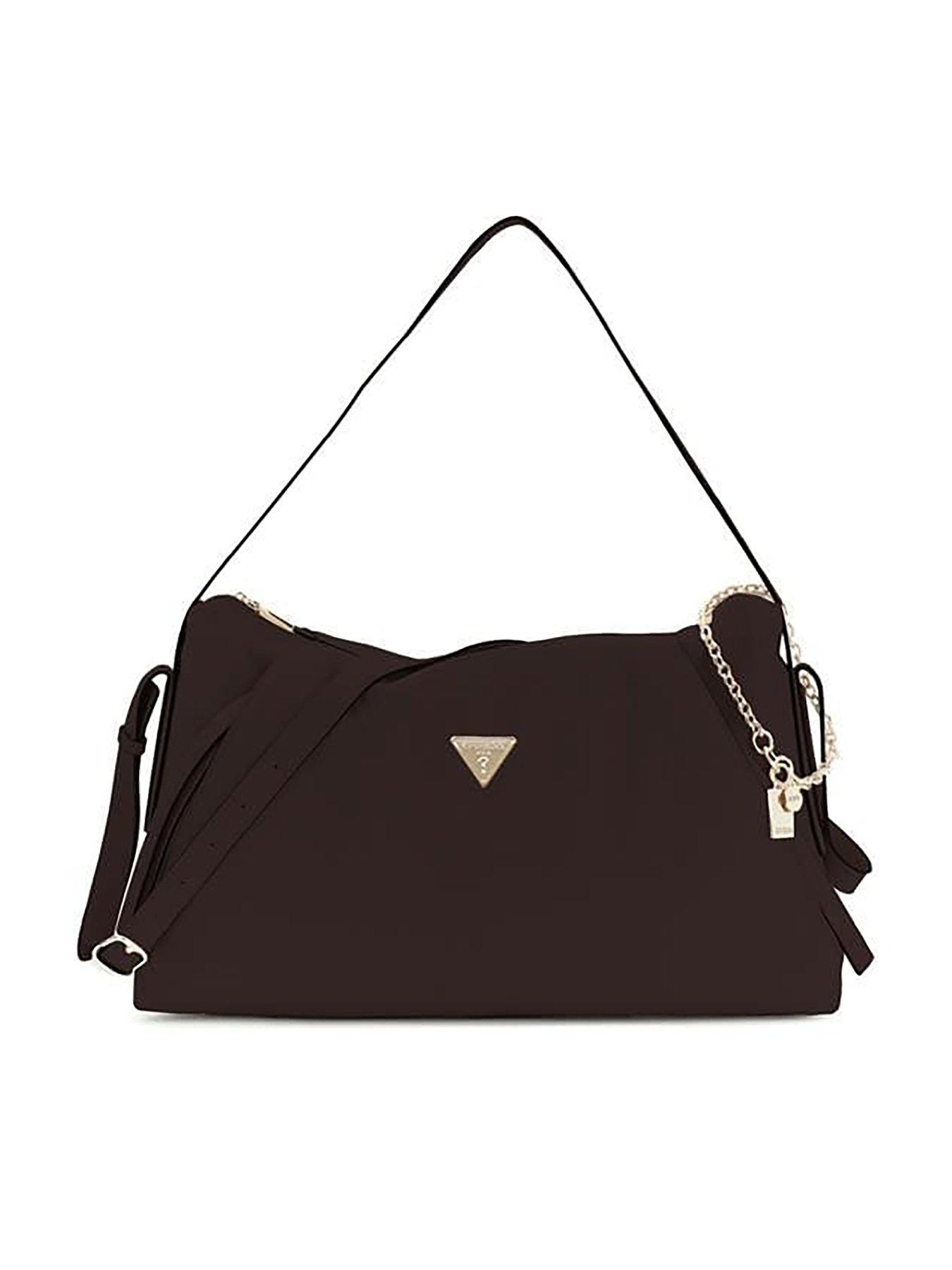 Image 1 of 1 of Guess Devon Large Shoulder Bag - Black