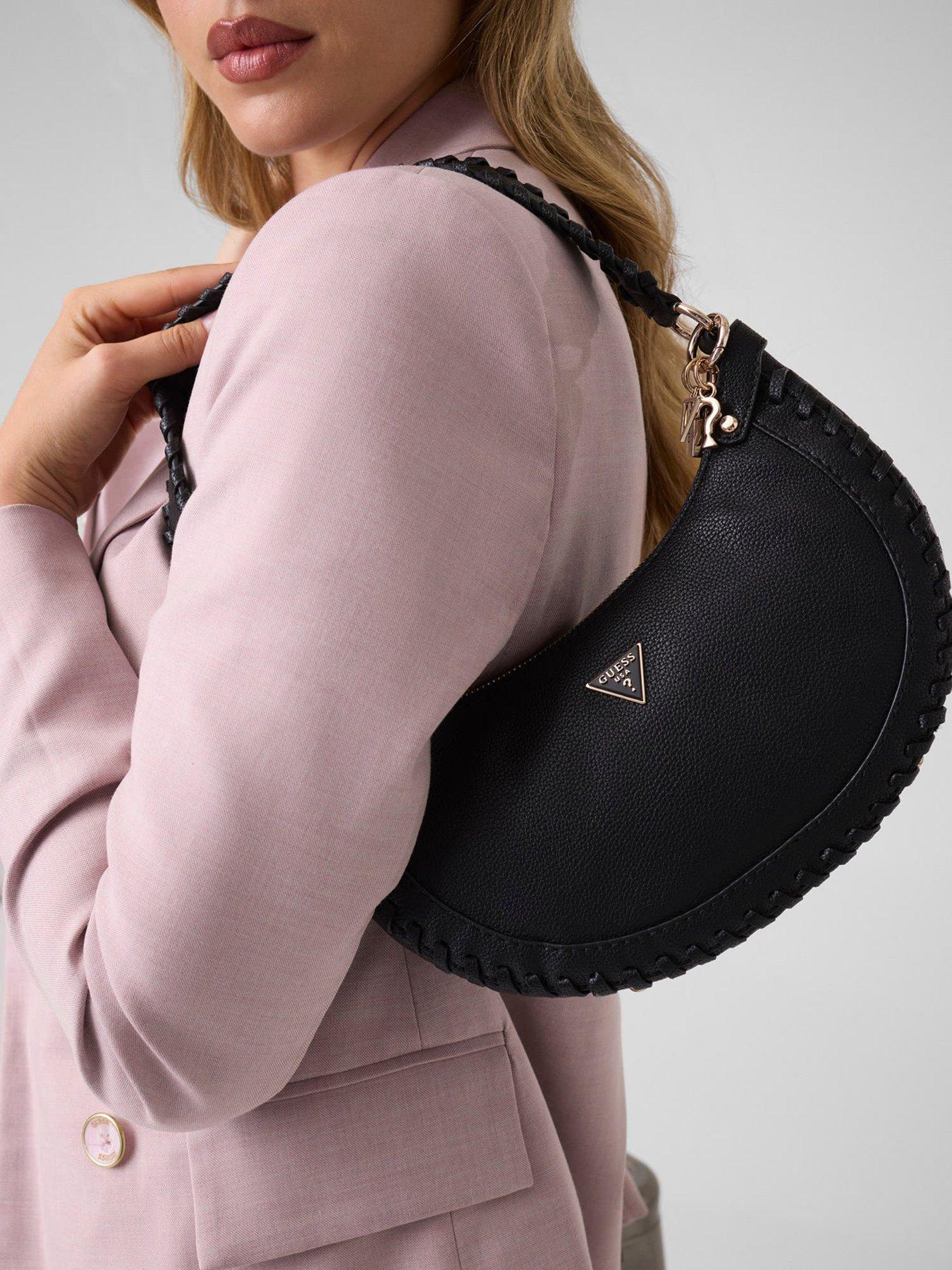 Image 1 of 5 of Guess Petra Hobo Bag - Black