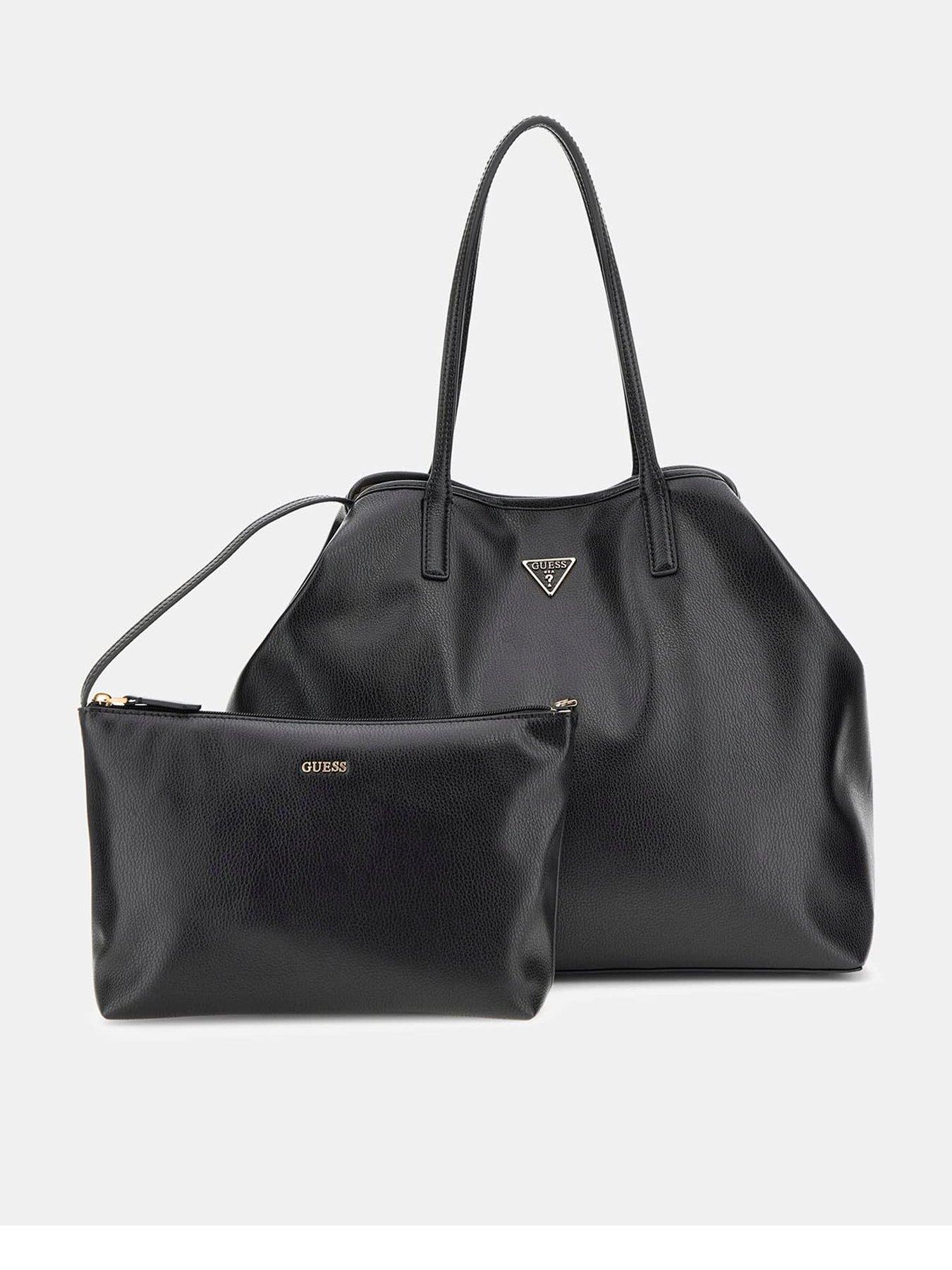 Image 2 of 7 of Guess Victtoria Large 2 In 1 Tote - Black