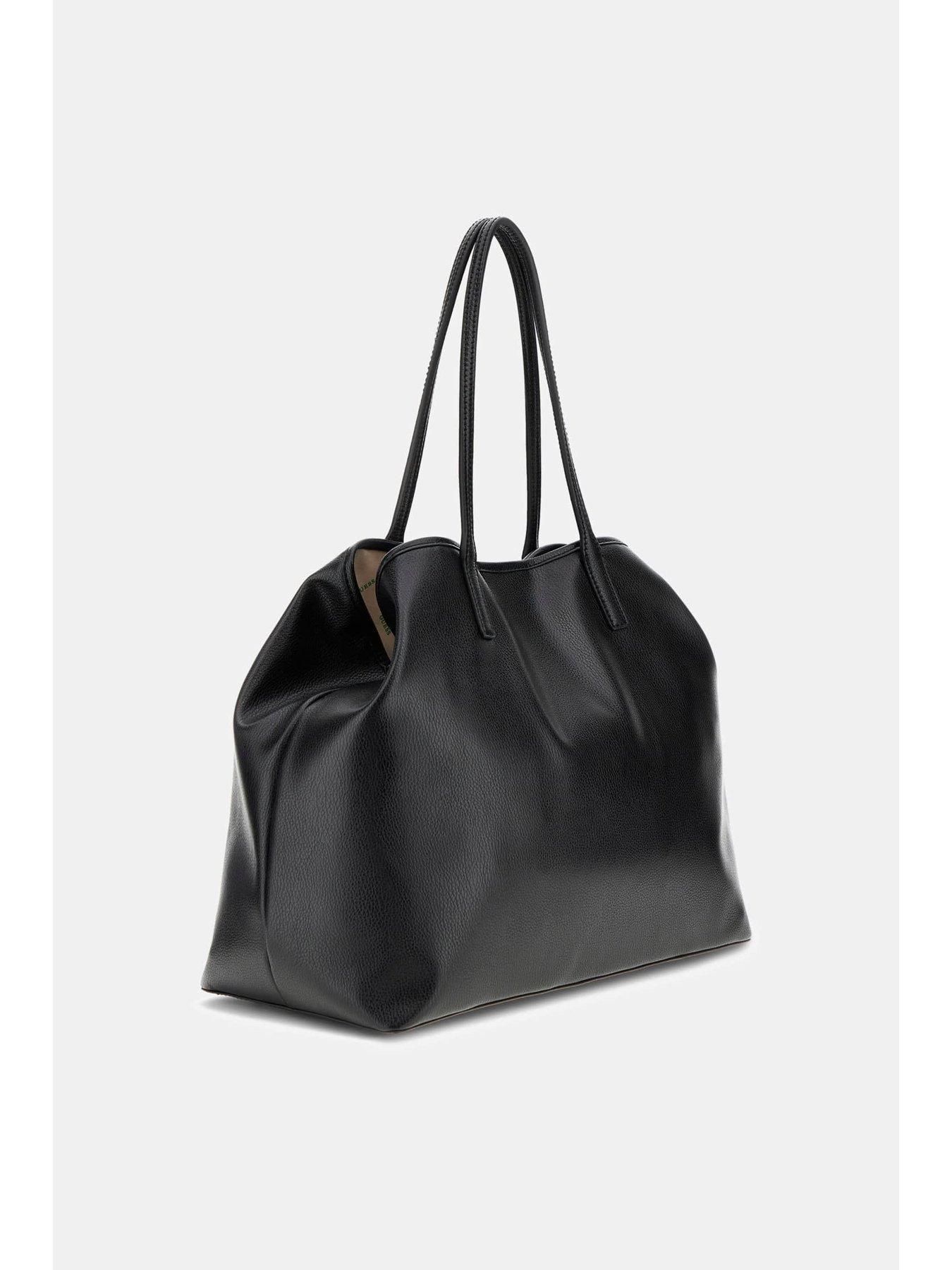 Image 4 of 7 of Guess Victtoria Large 2 In 1 Tote - Black