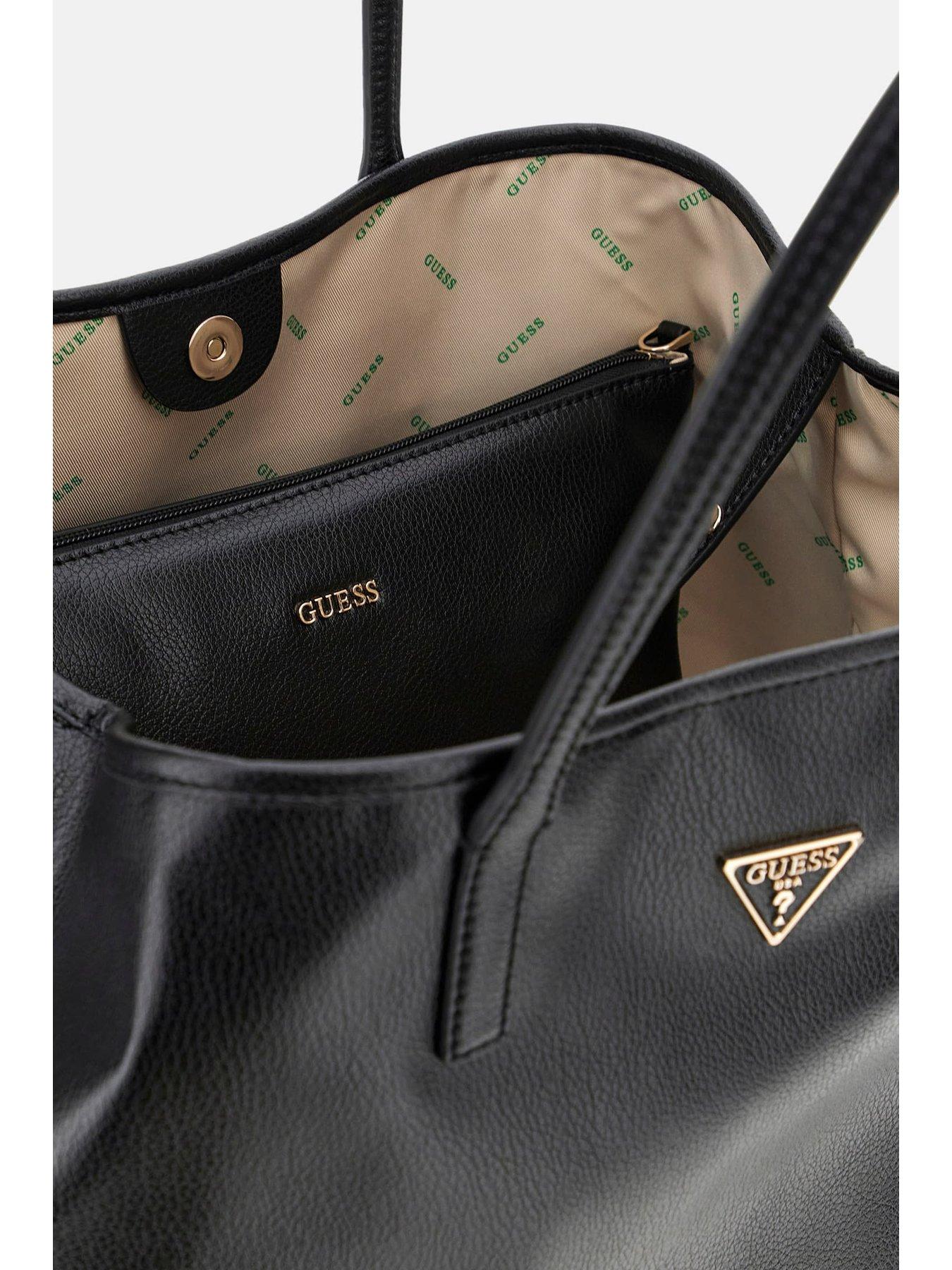 Image 5 of 7 of Guess Victtoria Large 2 In 1 Tote - Black