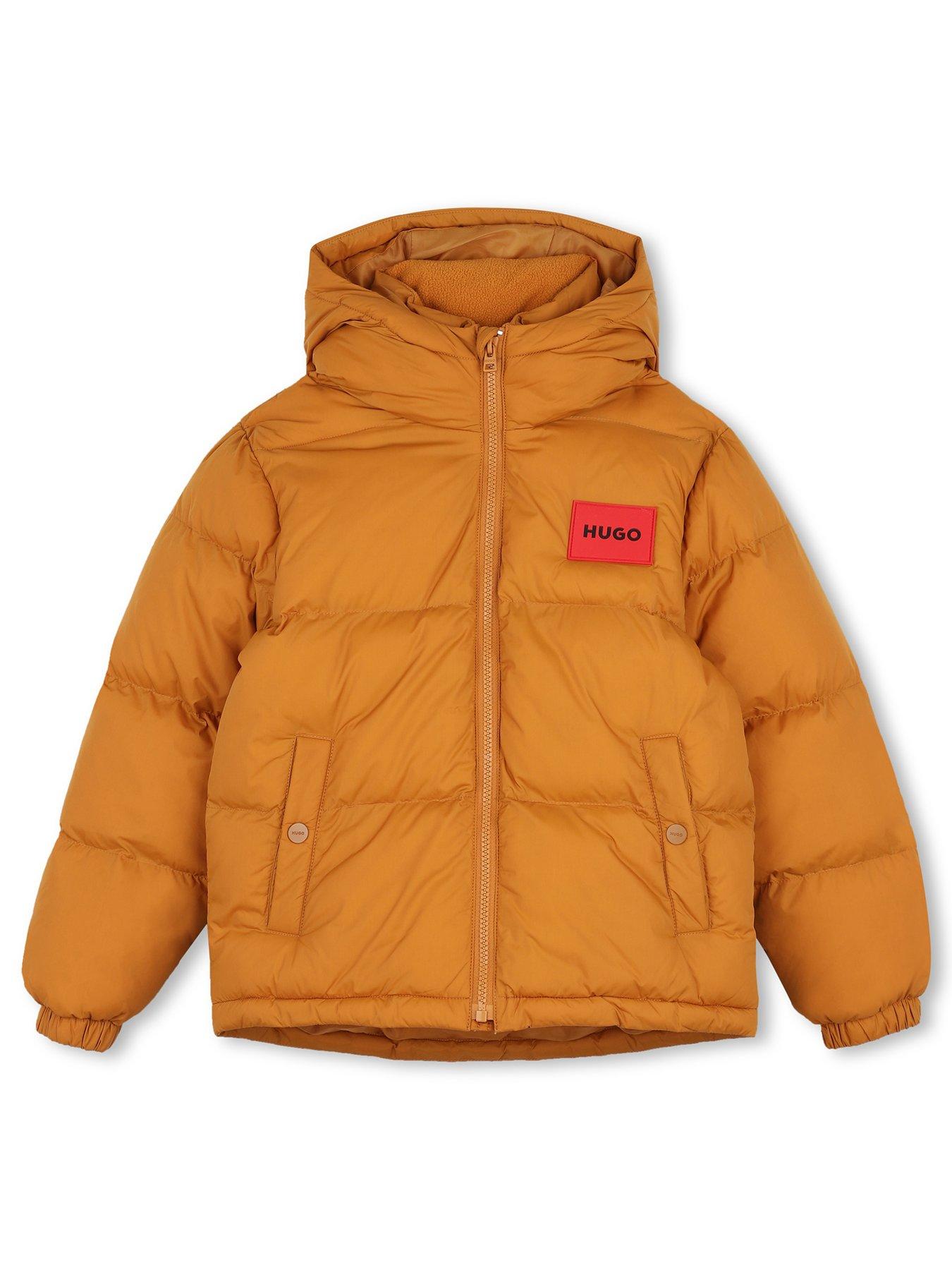 Image 2 of 6 of HUGO Boys Padded Jacket - Brown
