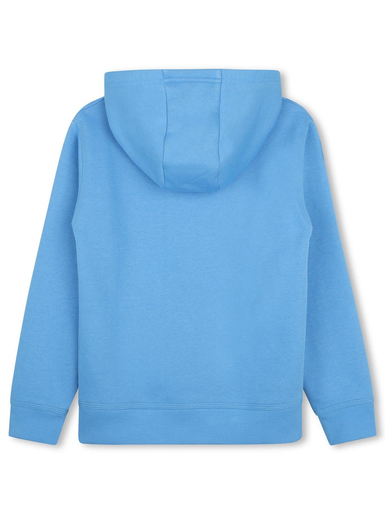 Image 3 of 4 of HUGO Boys Logo Hoodie - Blue