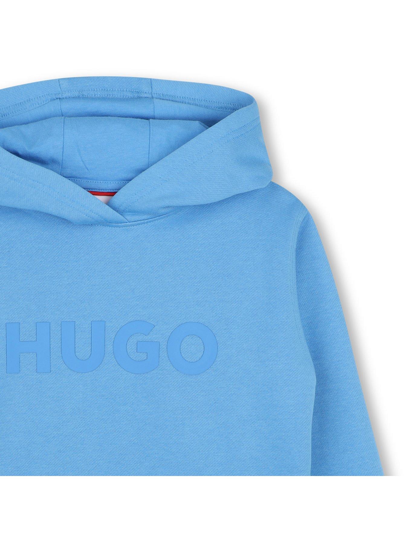 Image 4 of 4 of HUGO Boys Logo Hoodie - Blue