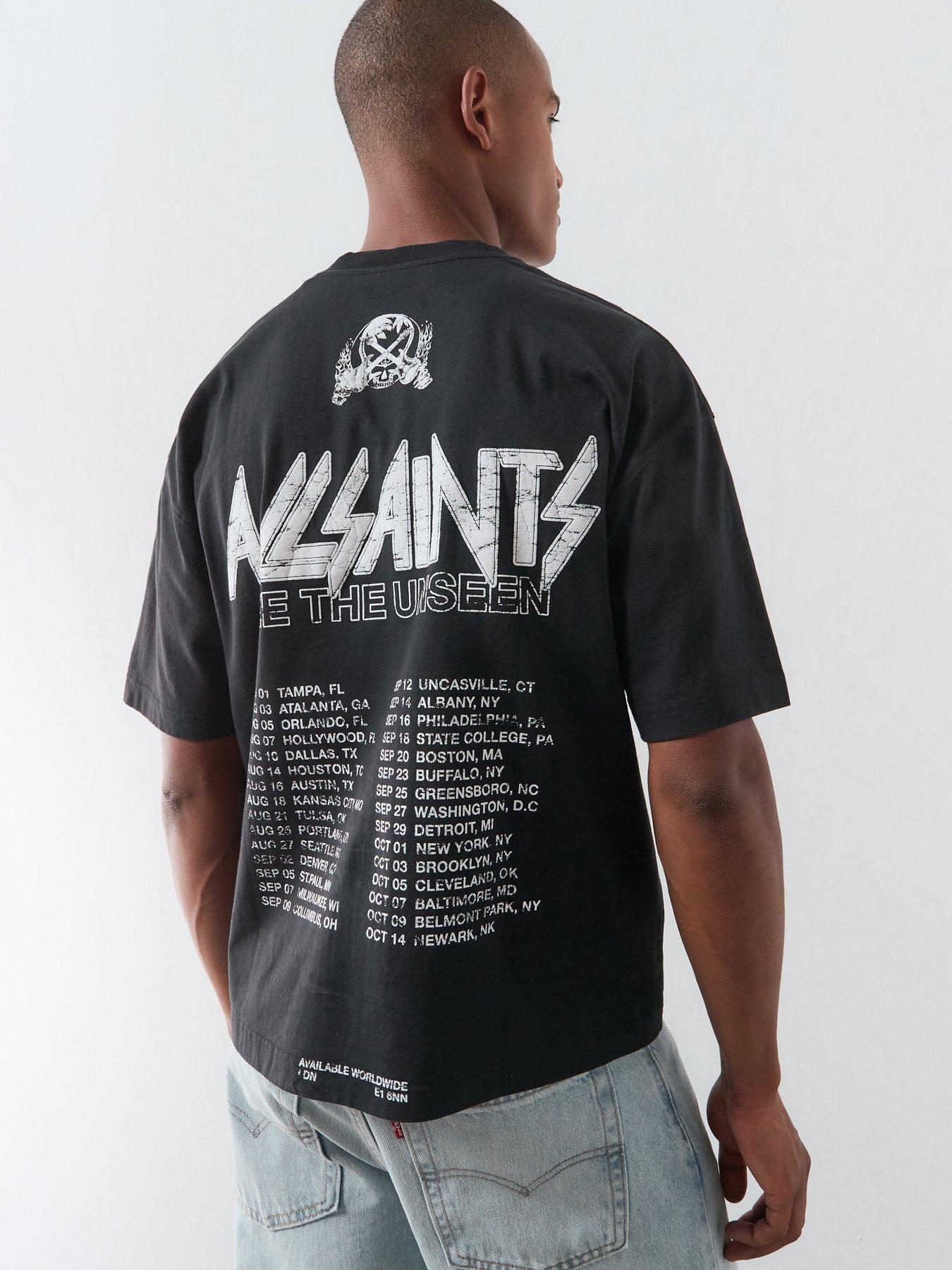 AllSaints Allsaints Chromium Graphic T-shirt - Black