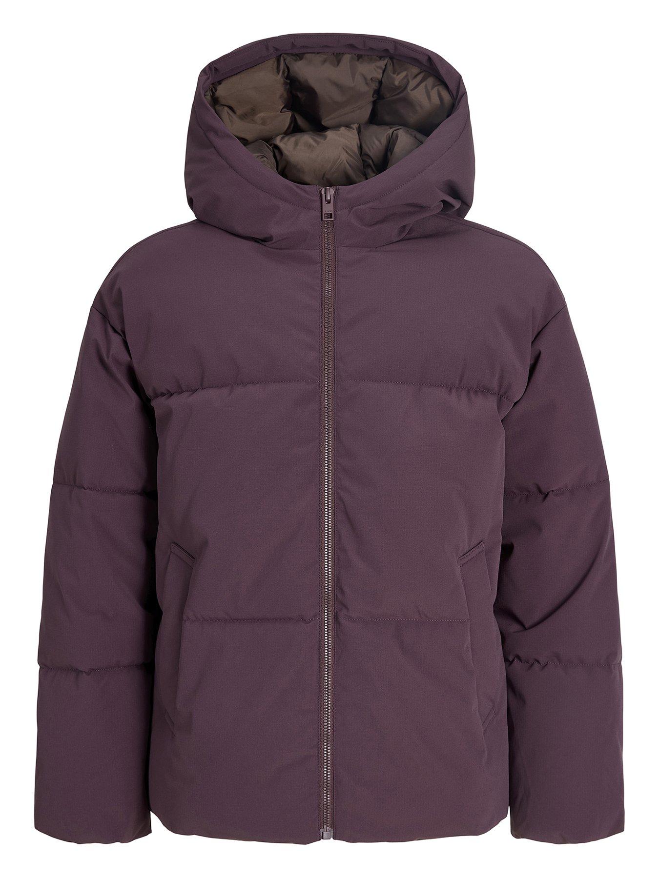 Image 2 of 5 of JJXX Girl Girls Hooded Padded Zip Through Puffer Jacket - Fudge