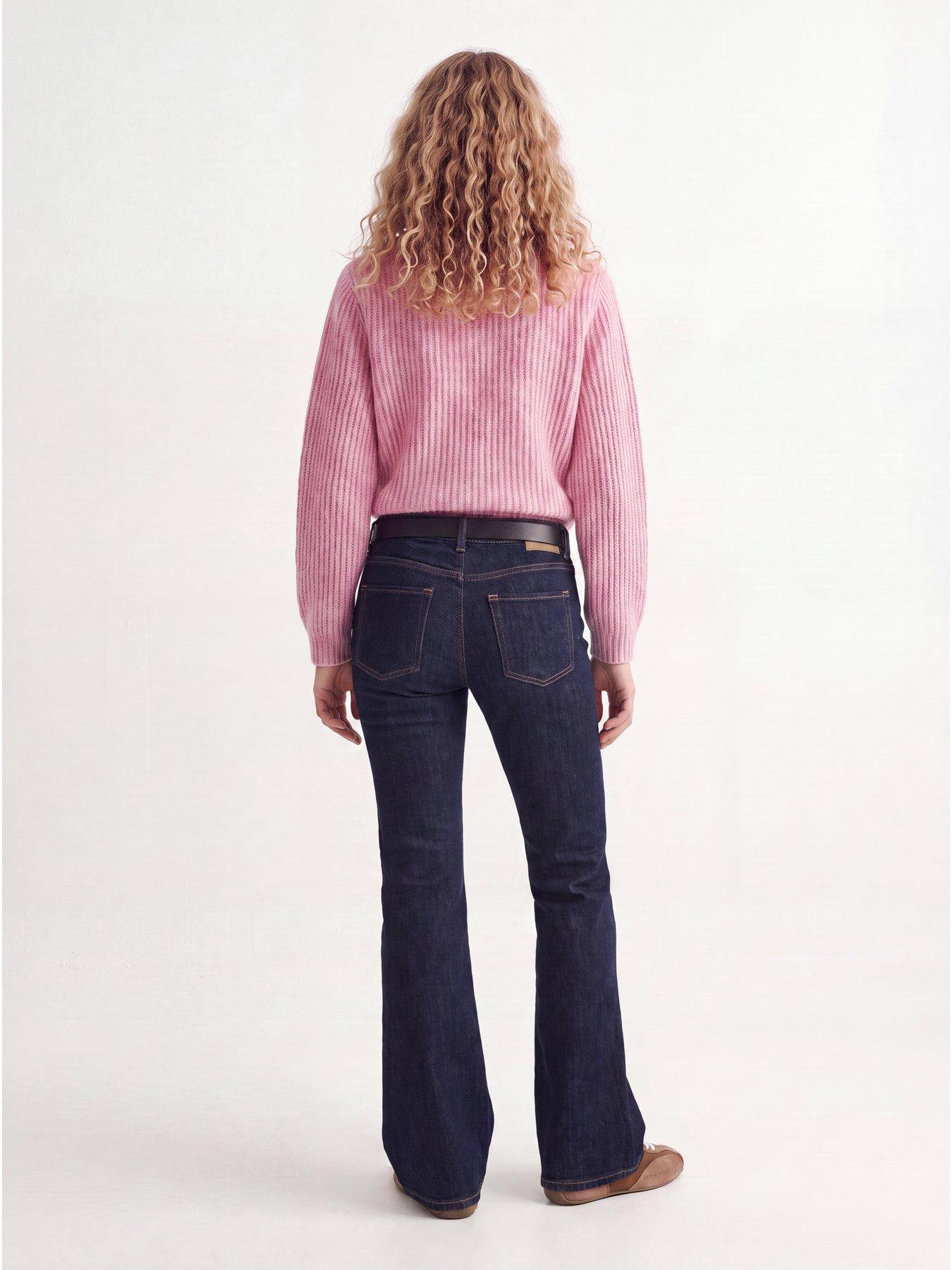 Image 5 of 7 of JJXX Girl Girls Sigga Ribbed Knit Crew Neck Jumper - Pink