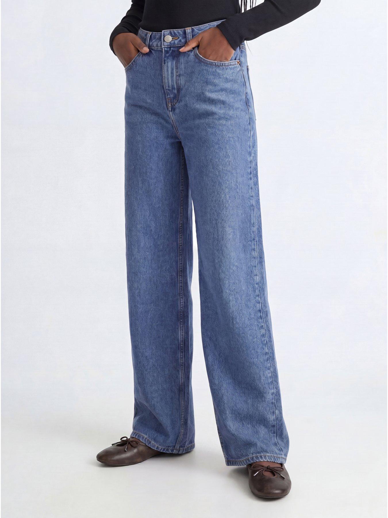 JJXX Girl Girls Tokyo Mt6002 Wide Leg Jeans - Blue