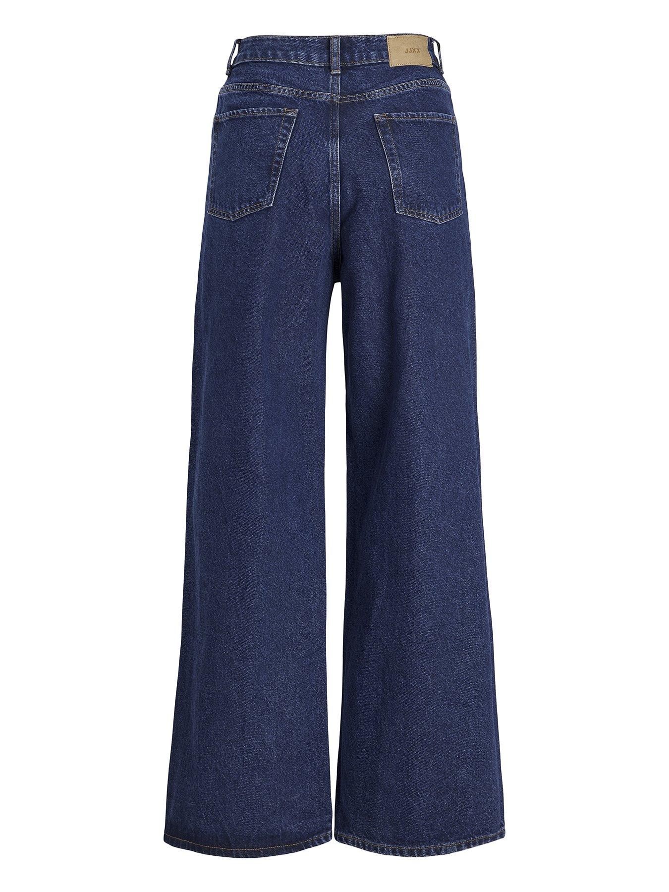 Image 3 of 5 of JJXX Girl Girls Tokyo Mt6001 Wide Leg Jeans - Dark Blue