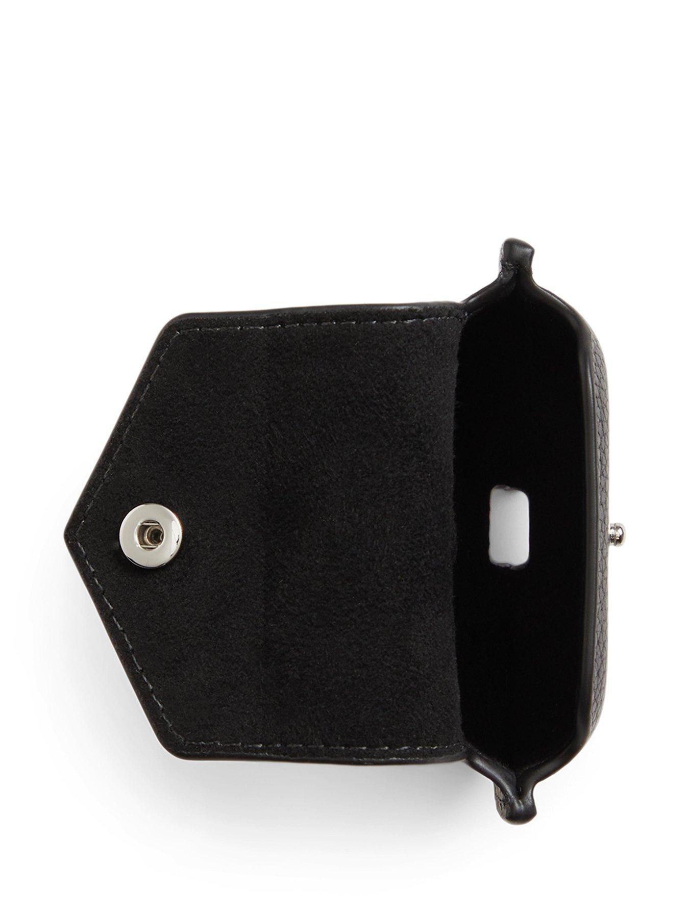 Image 3 of 5 of Polo Ralph Lauren Mens Clip-On Popper-Front AirPods Case - Black