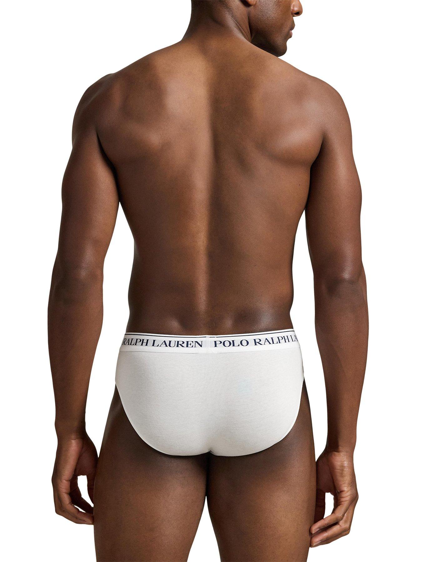 Image 3 of 4 of Polo Ralph Lauren Mens Low Rise Stretch 3 Pack Briefs - Assorted