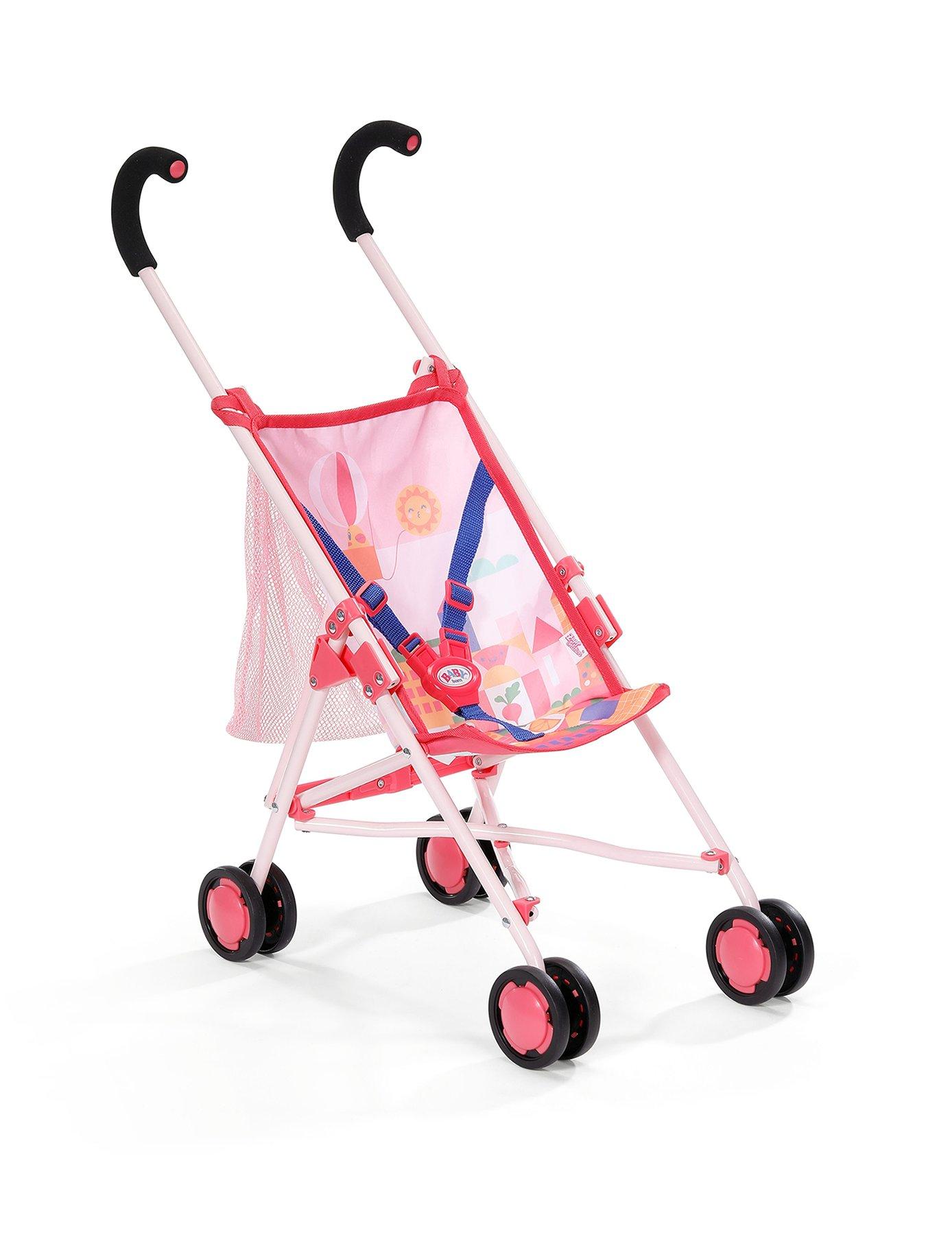 Baby Born Stroller with Bag pink