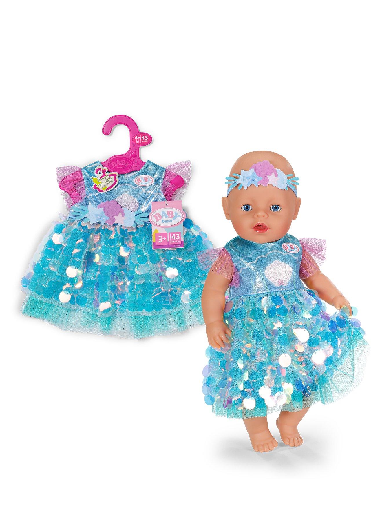 Image 1 of 7 of Baby Born Mermaid Dress 43cm