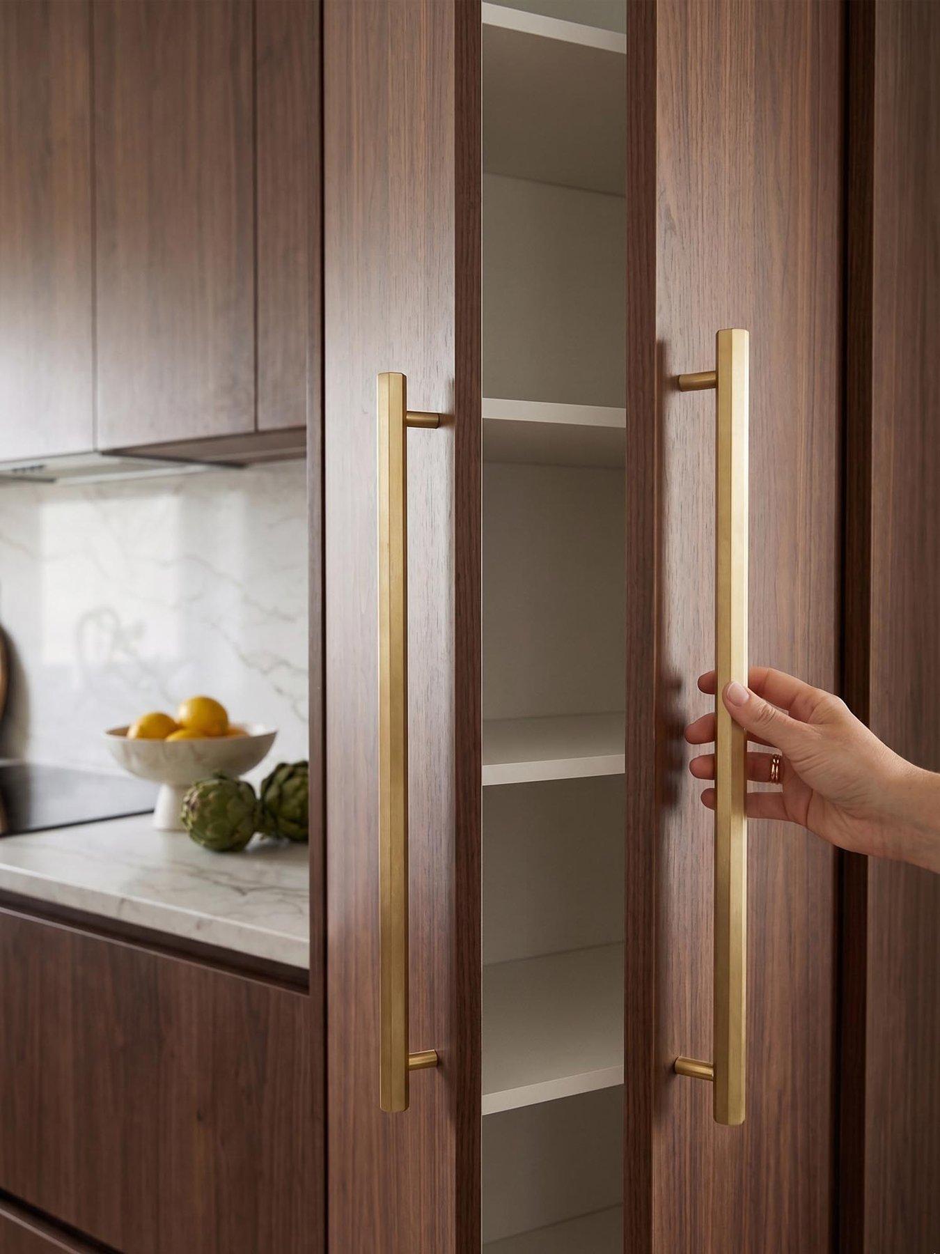 Image 3 of 4 of Brass Bar Handle - Gold - Hole Centre 384mm - Hexagonal