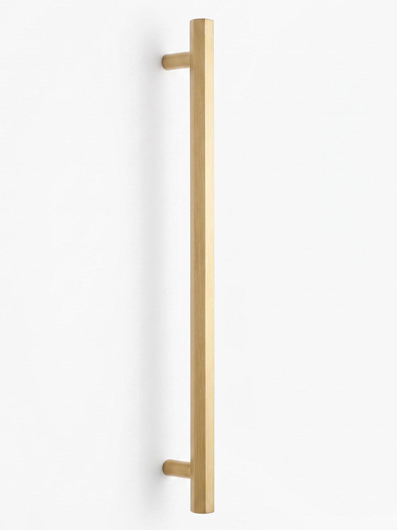 Image 4 of 4 of Brass Bar Handle - Gold - Hole Centre 384mm - Hexagonal