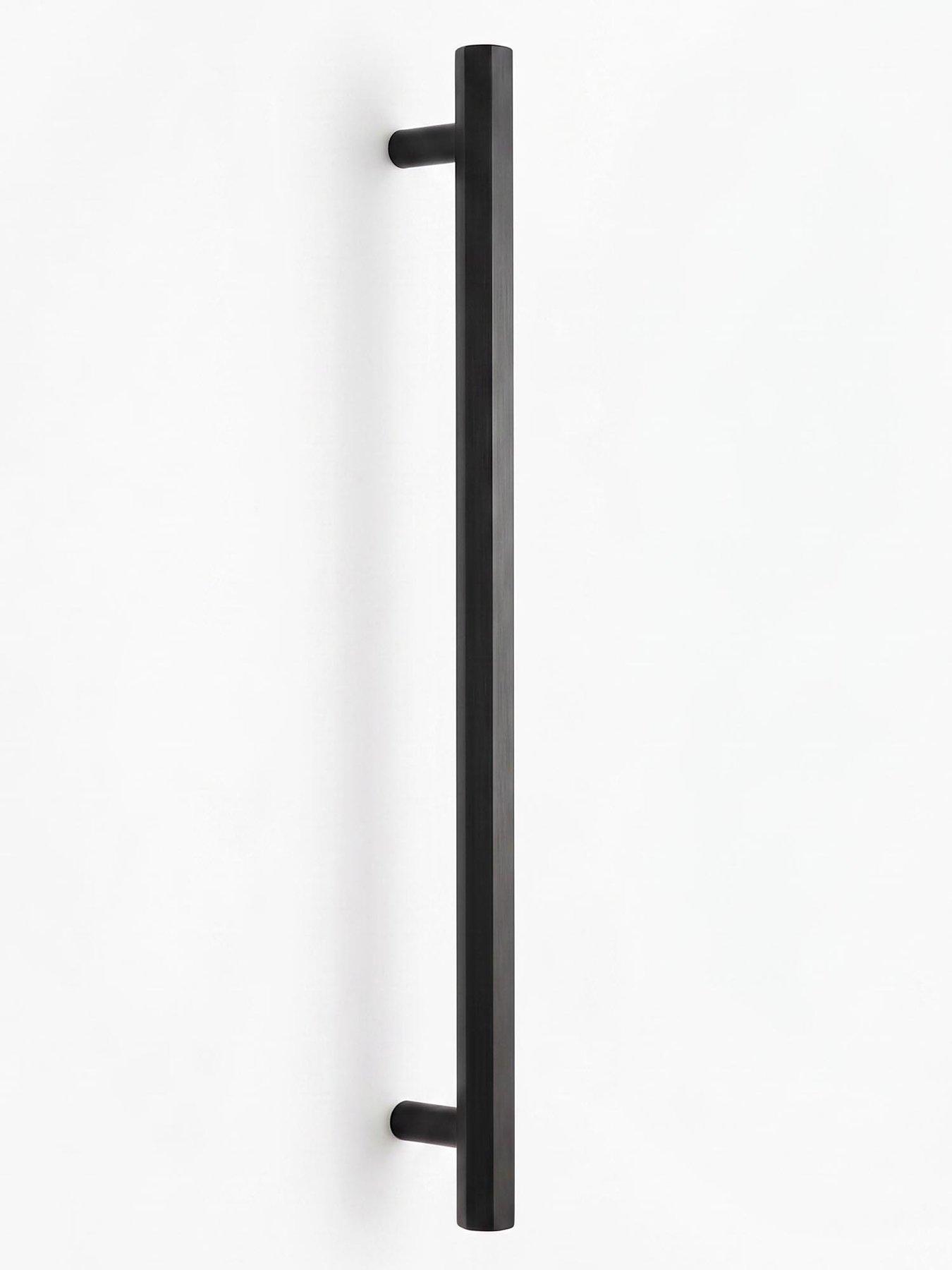 Image 4 of 6 of Brass Bar Handle - Black - Hole Centre 384mm - Hexagonal