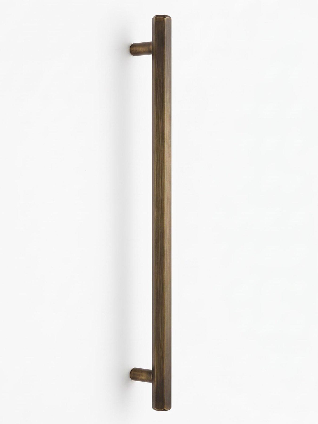 Image 4 of 4 of Brass Bar Handle - Antique Gold - Hole Centre 384mm - Hexagonal