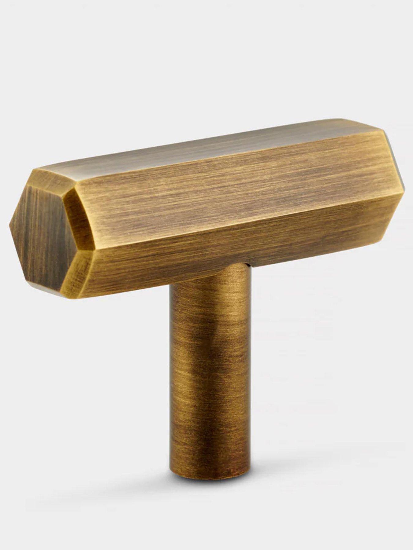 Image 5 of 5 of Pushka Home Brass T Bar - Antique Gold